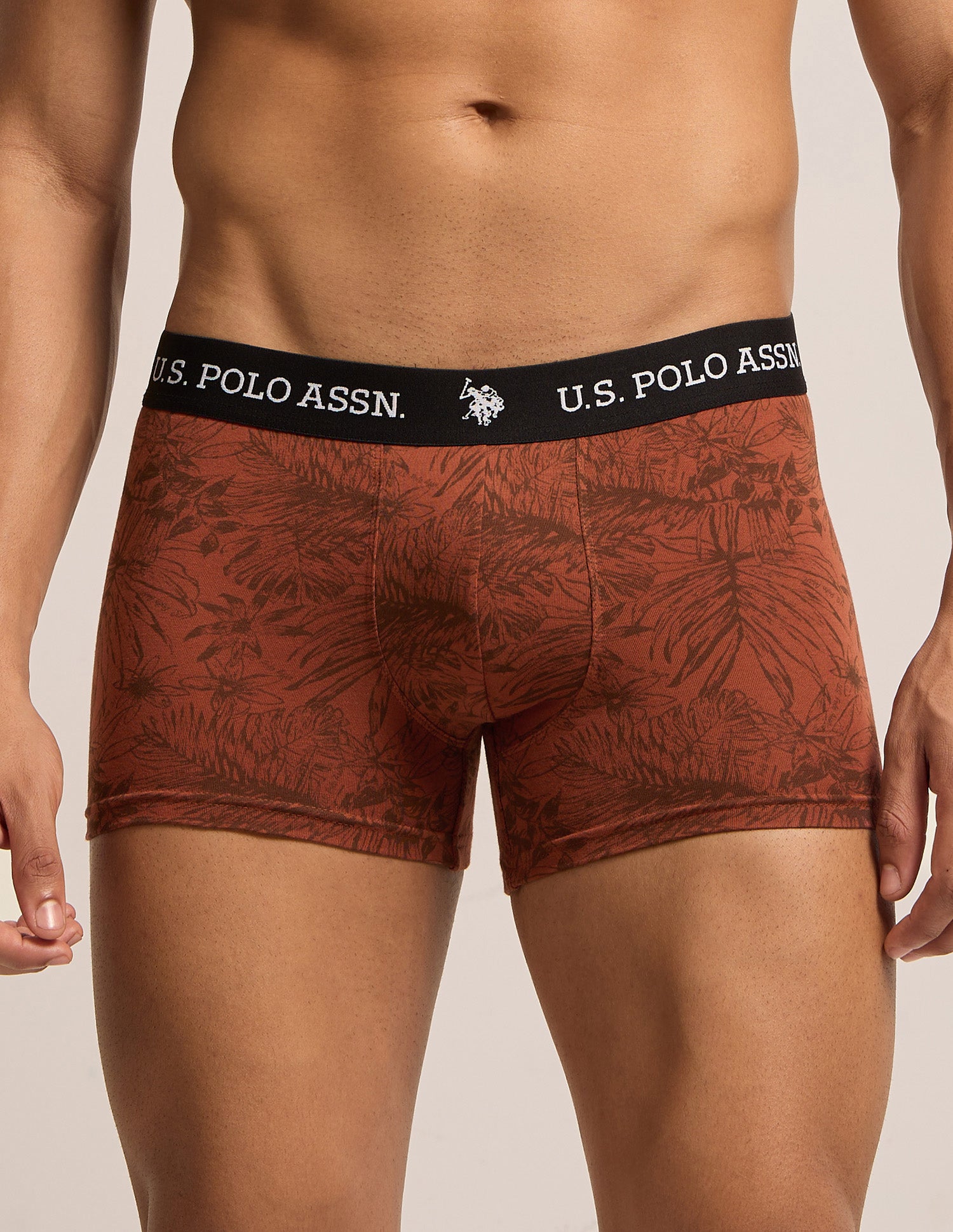 All Day Breathable OET26 Trunks - Pack of 3 Grey/Red/Black - U.S. Polo Assn. India | Large