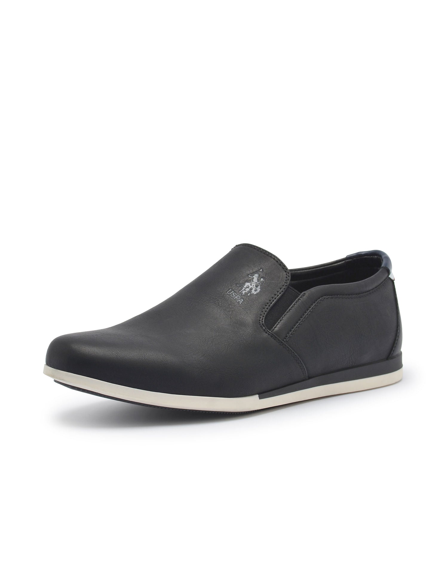 Men Wade 3.0 Black Work Casuals Slip On Black - U.S. POLO ASSN. | Large