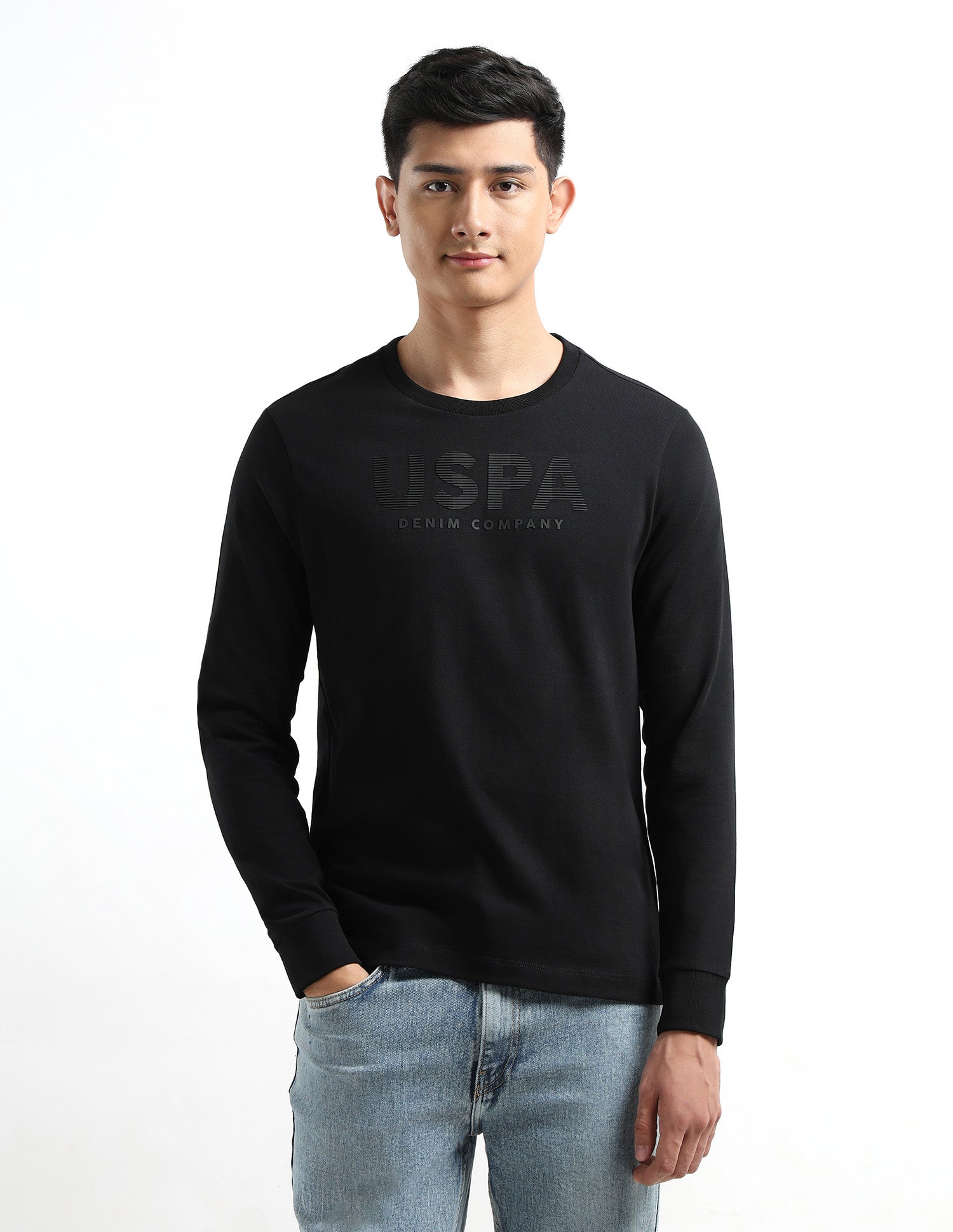 Muscle Fit Solid T-shirt Black - U.S. POLO ASSN. | Large