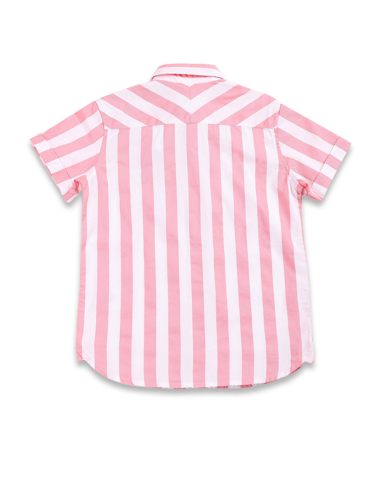 Boys Vertical Stripe Twill Shirt Light Pink - U.S. POLO ASSN. | Large