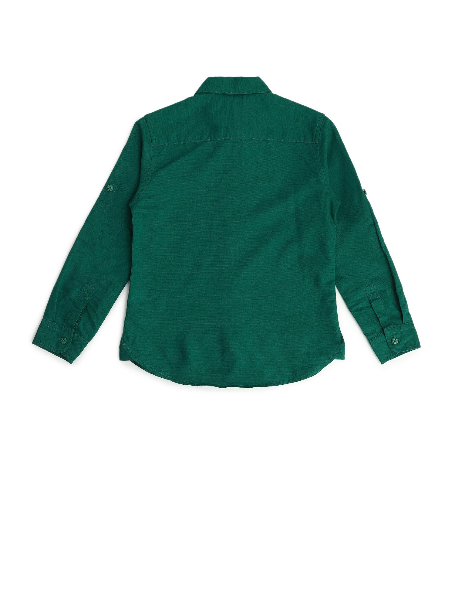 Boys Spread Collar Regular Fit Shirt Green - U.S. POLO ASSN. | Large