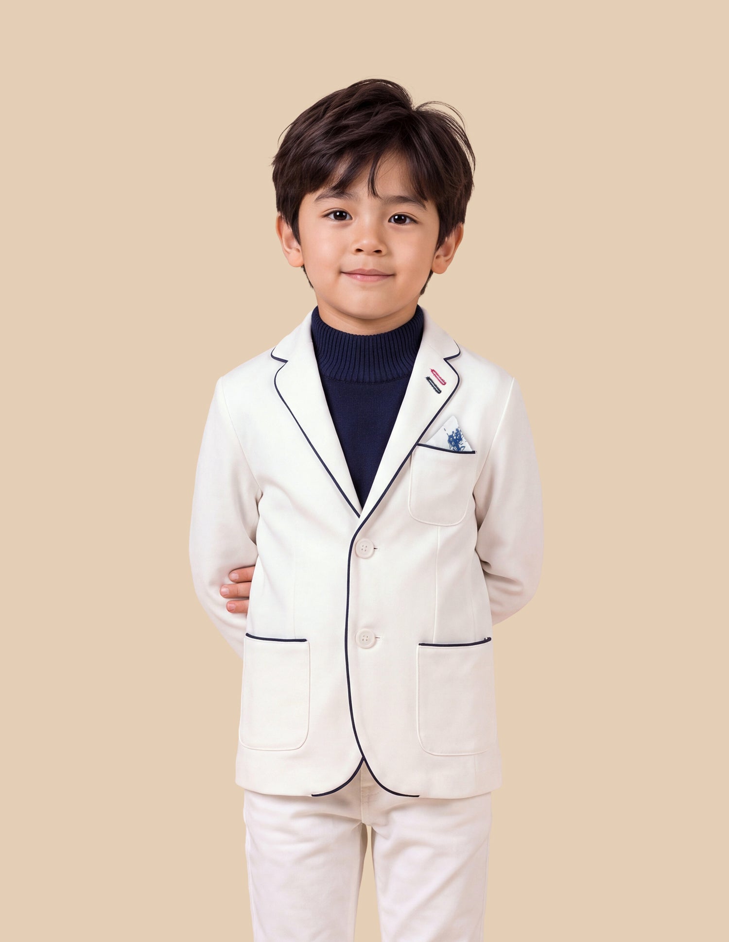 Solid Twill Blazer White - U.S. Polo Assn. India | Large