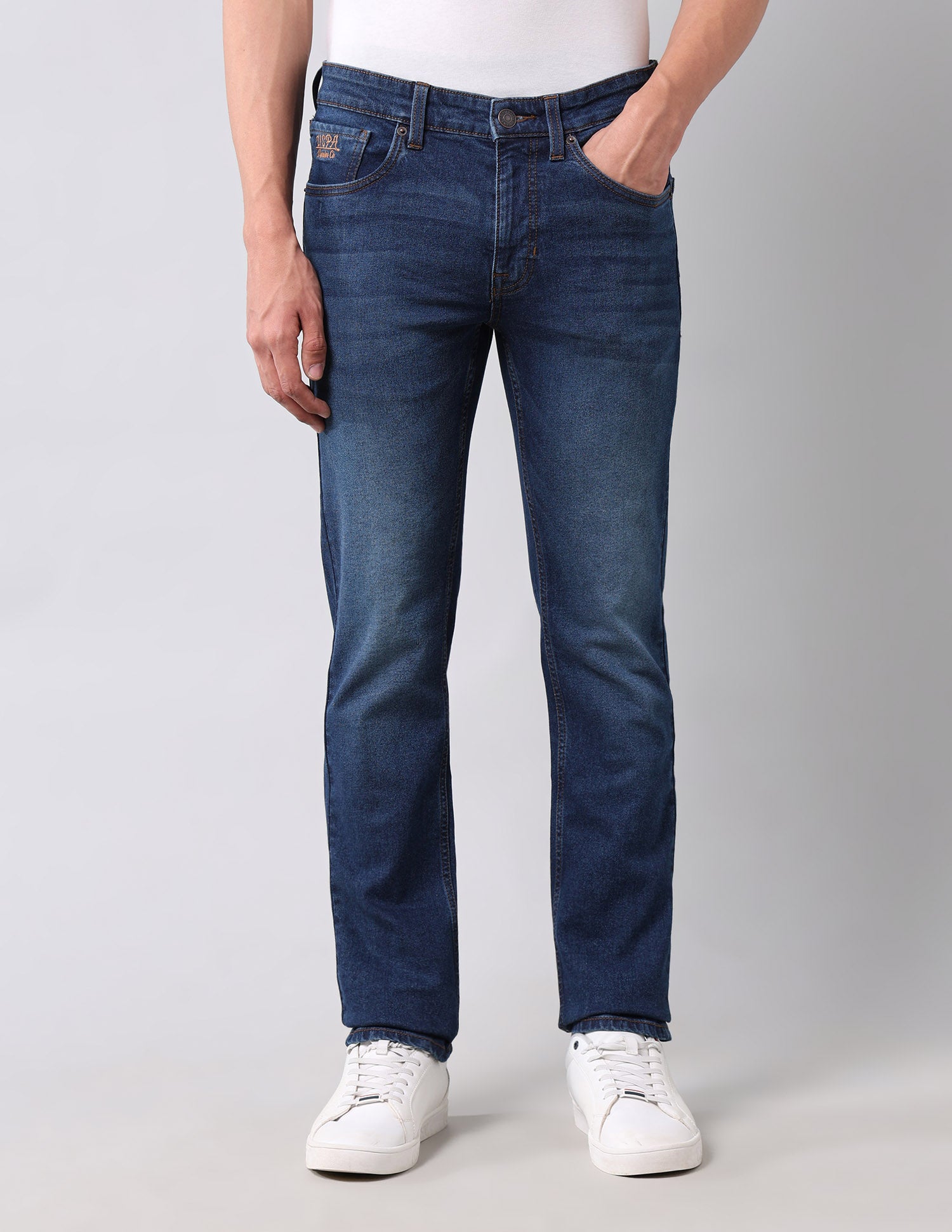 Regallo Skinny Fit Blue Jeans Blue - U.S. Polo Assn. India | Large