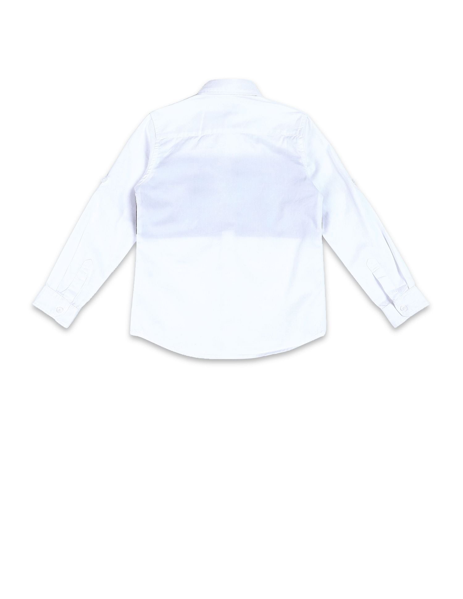 Boys Colourblocked Regular Fit Shirt White - U.S. POLO ASSN. | Large