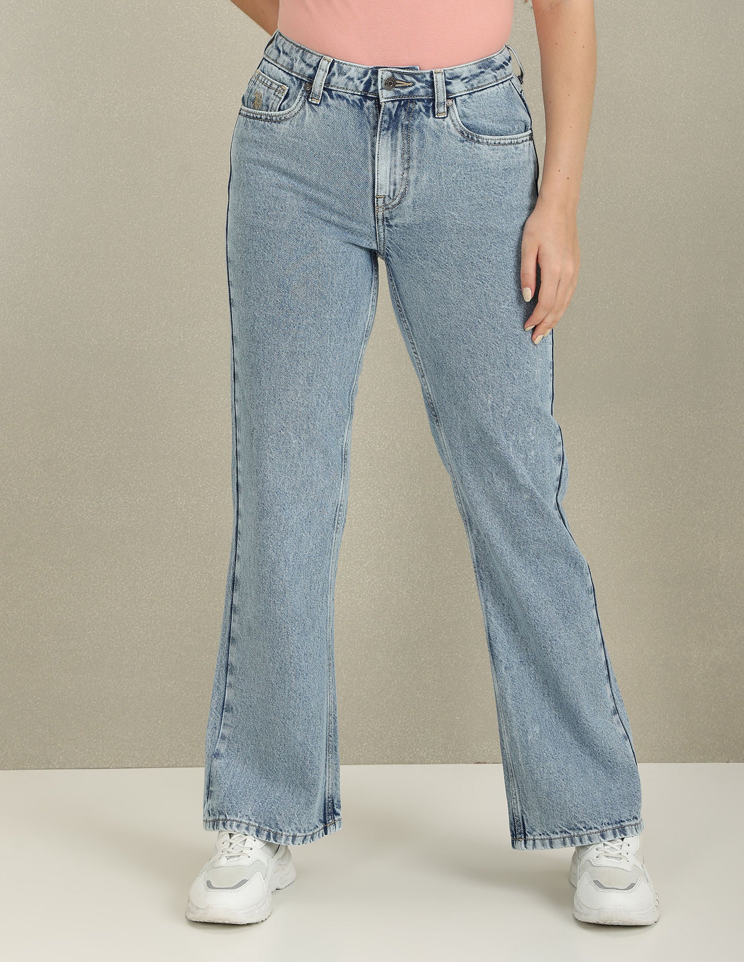 Bootcut Mid Rise Jeans Blue - U.S. Polo Assn. India | Large