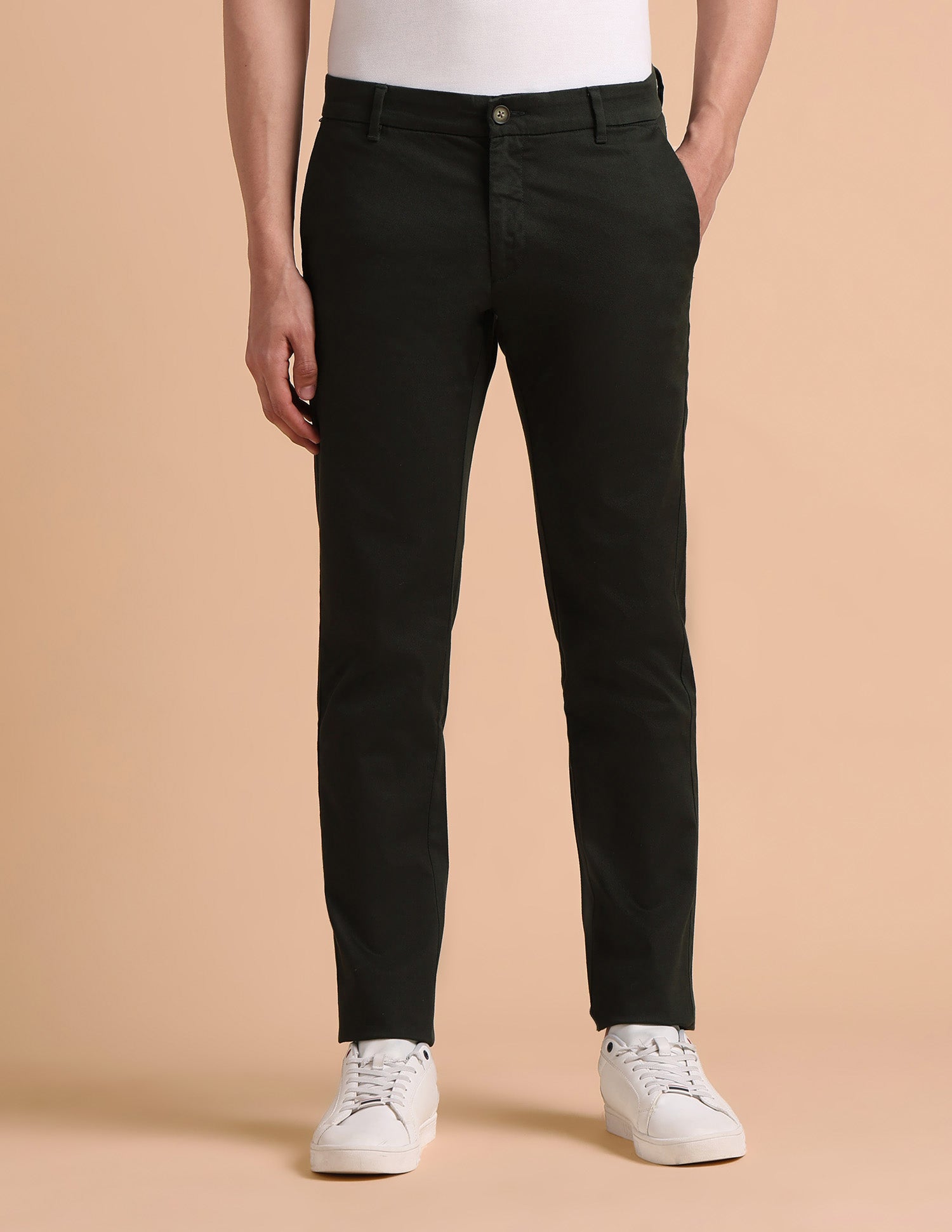 Satin Super Slim Fit Trouser Olive - U.S. POLO ASSN. | Large