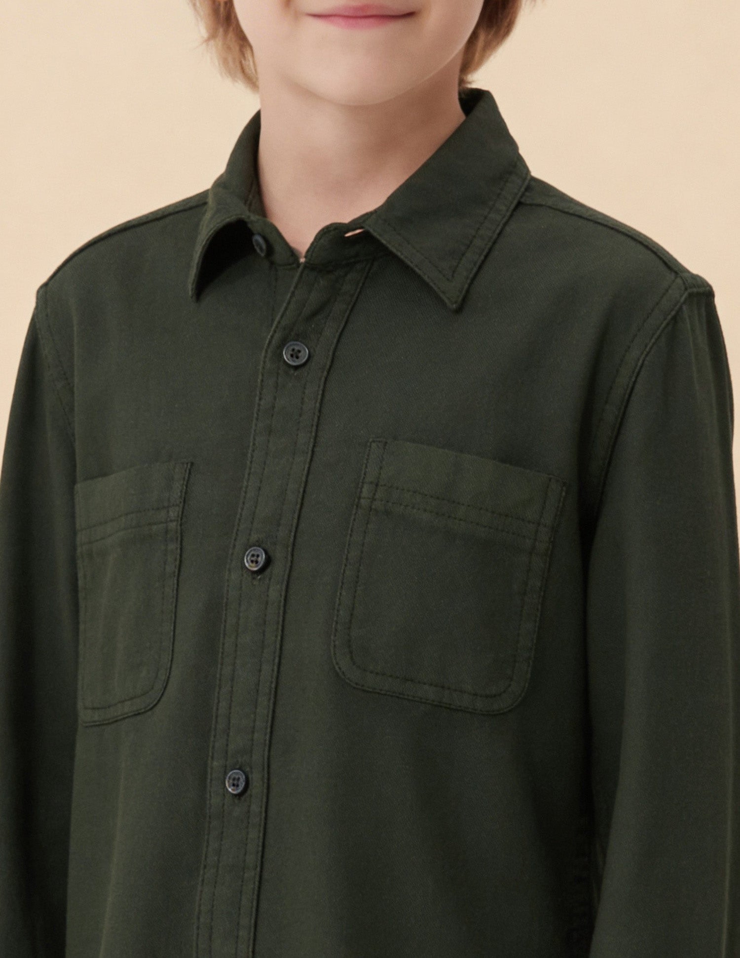 Solid Twill Shirt Olive - U.S. Polo Assn. India | Large