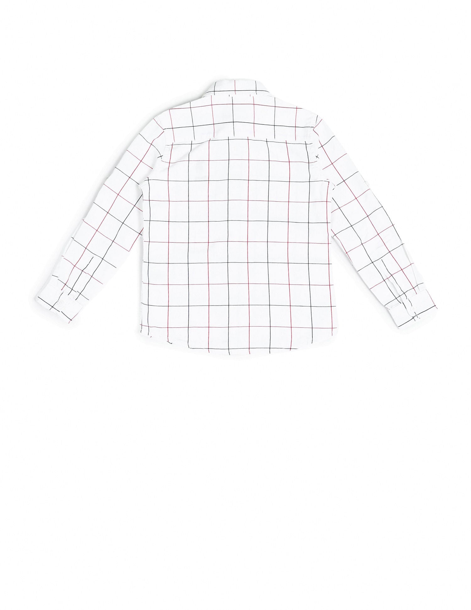 Dobby Regular Fit Checked Shirt White - U.S. POLO ASSN. | Large