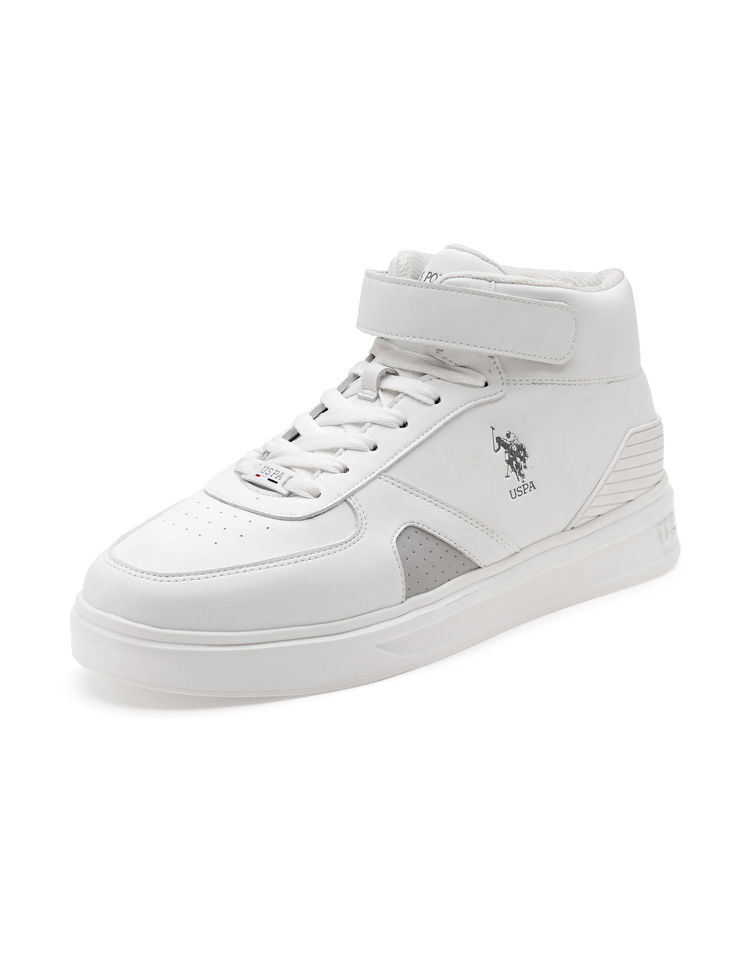 Men Velino Solid Sneakers White - U.S. Polo Assn. India | Large