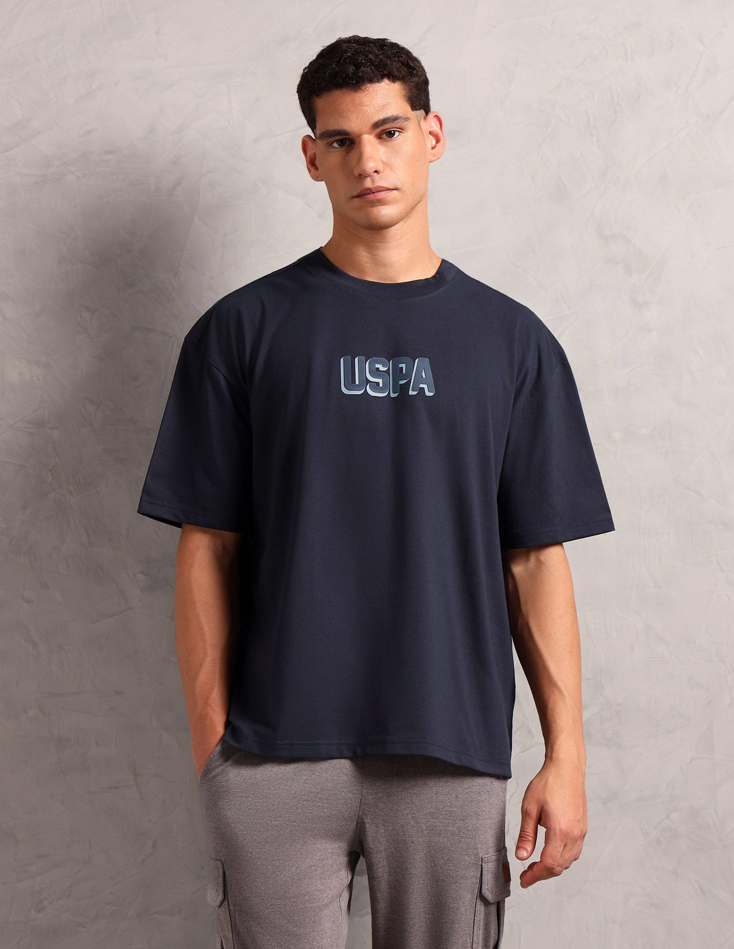 Brand Printed Oversized Fit OEE11 Lounge T-Shirt Spellbound - U.S. POLO ASSN. | Large