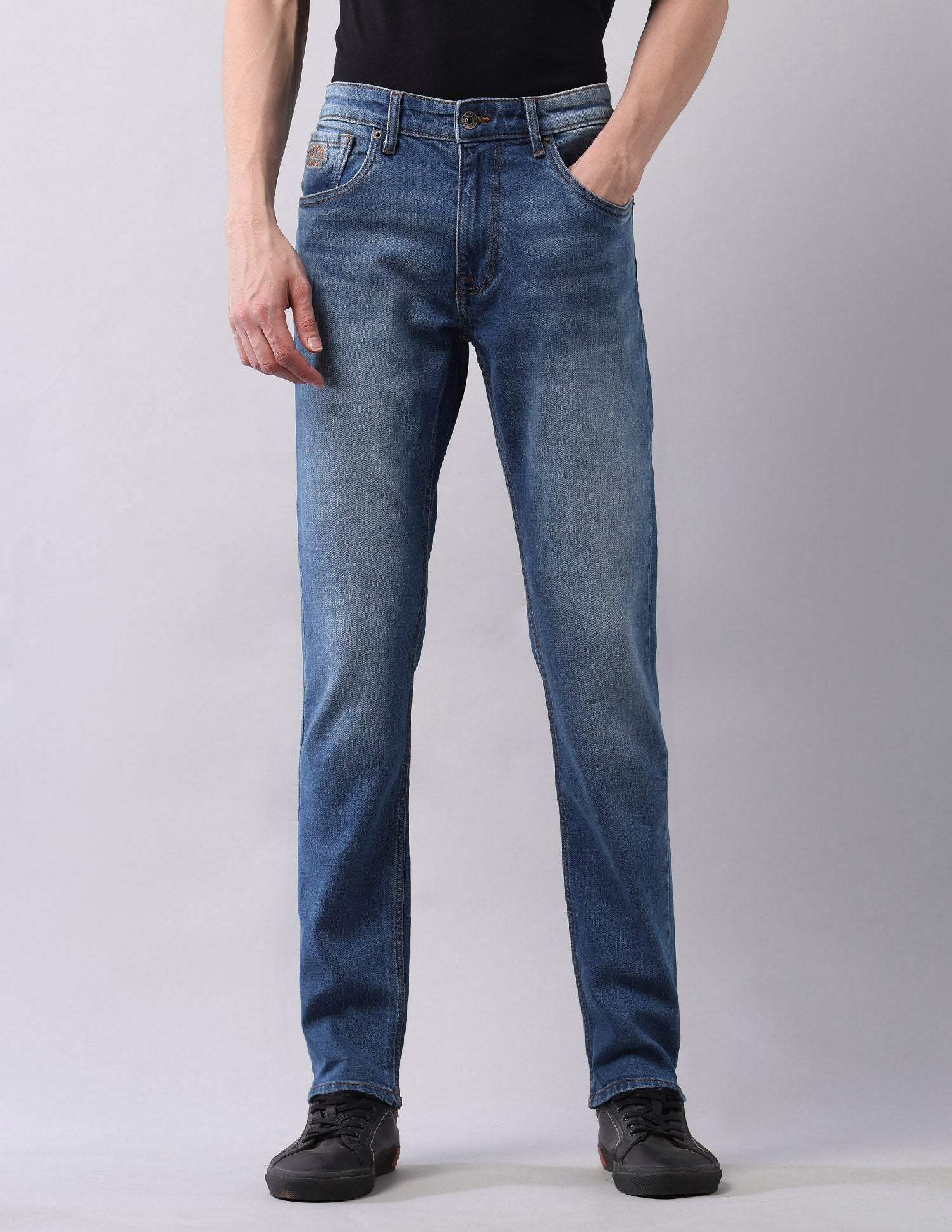 Brandon Slim Tapered Fit Blue Jeans Blue - U.S. POLO ASSN. | Large