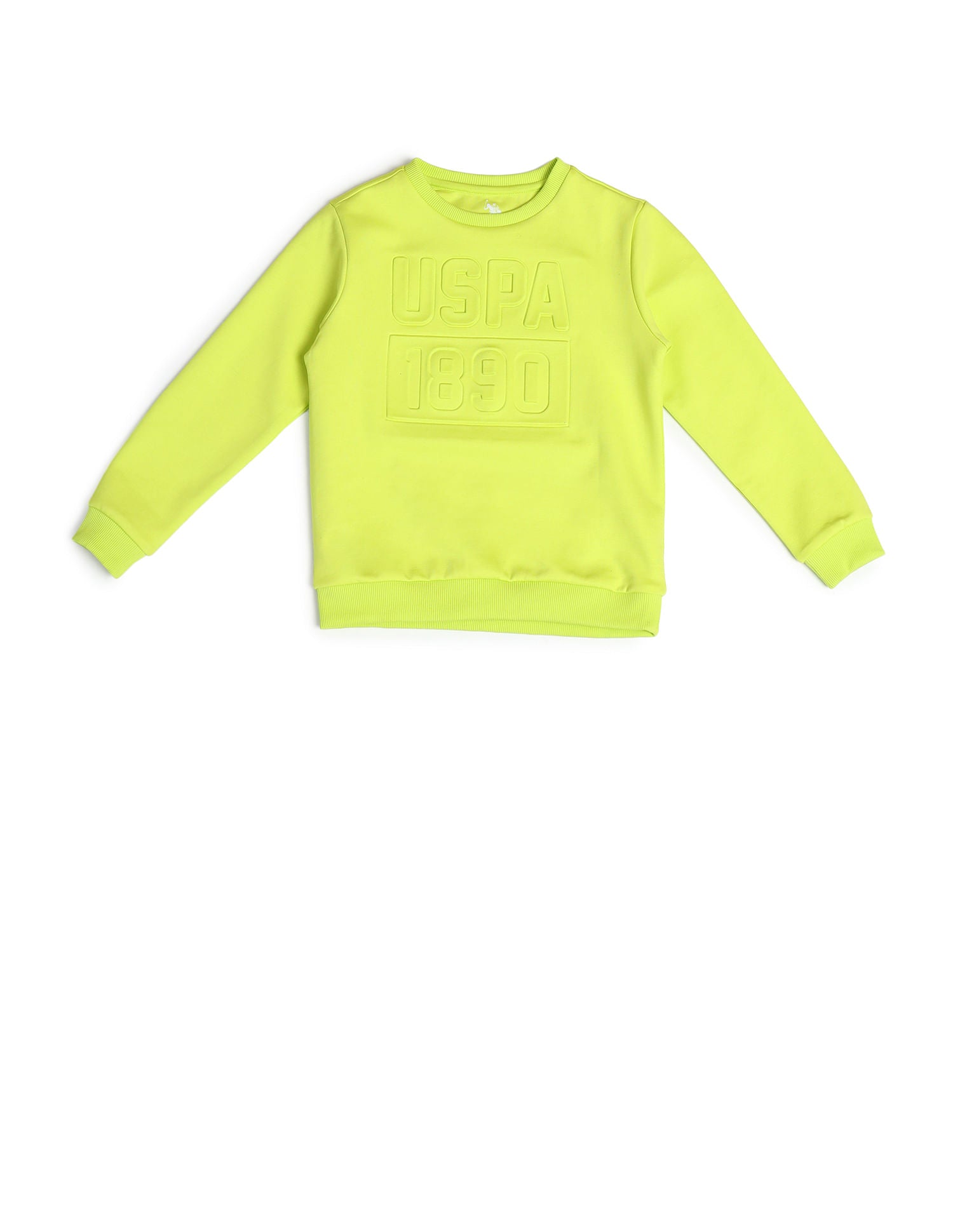 Boys Brand Printed Sweatshirt Whitecap Grey - U.S. POLO ASSN. | Large