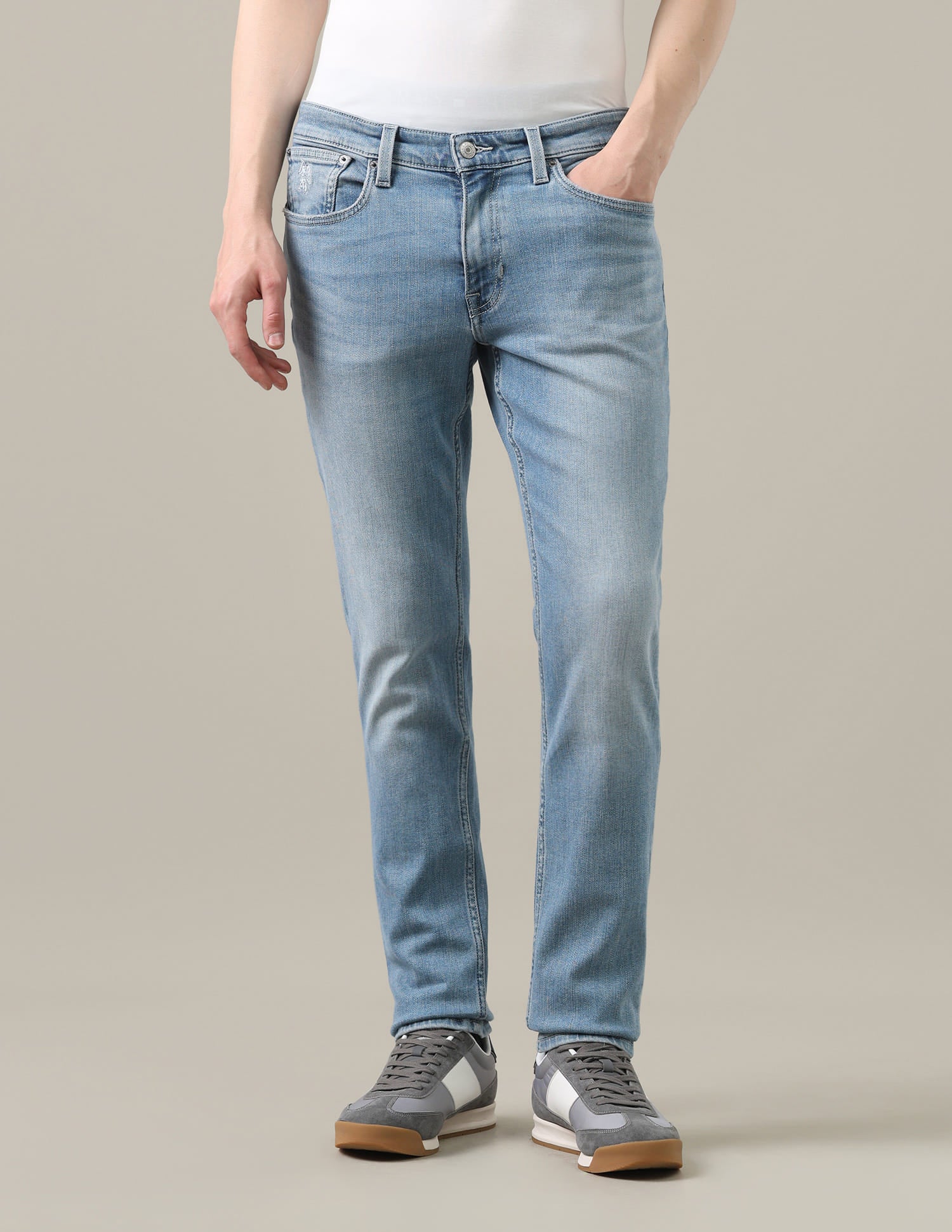 Brandon Slim-Tapered Fit Blue Jeans Blue - U.S. Polo Assn. India | Large