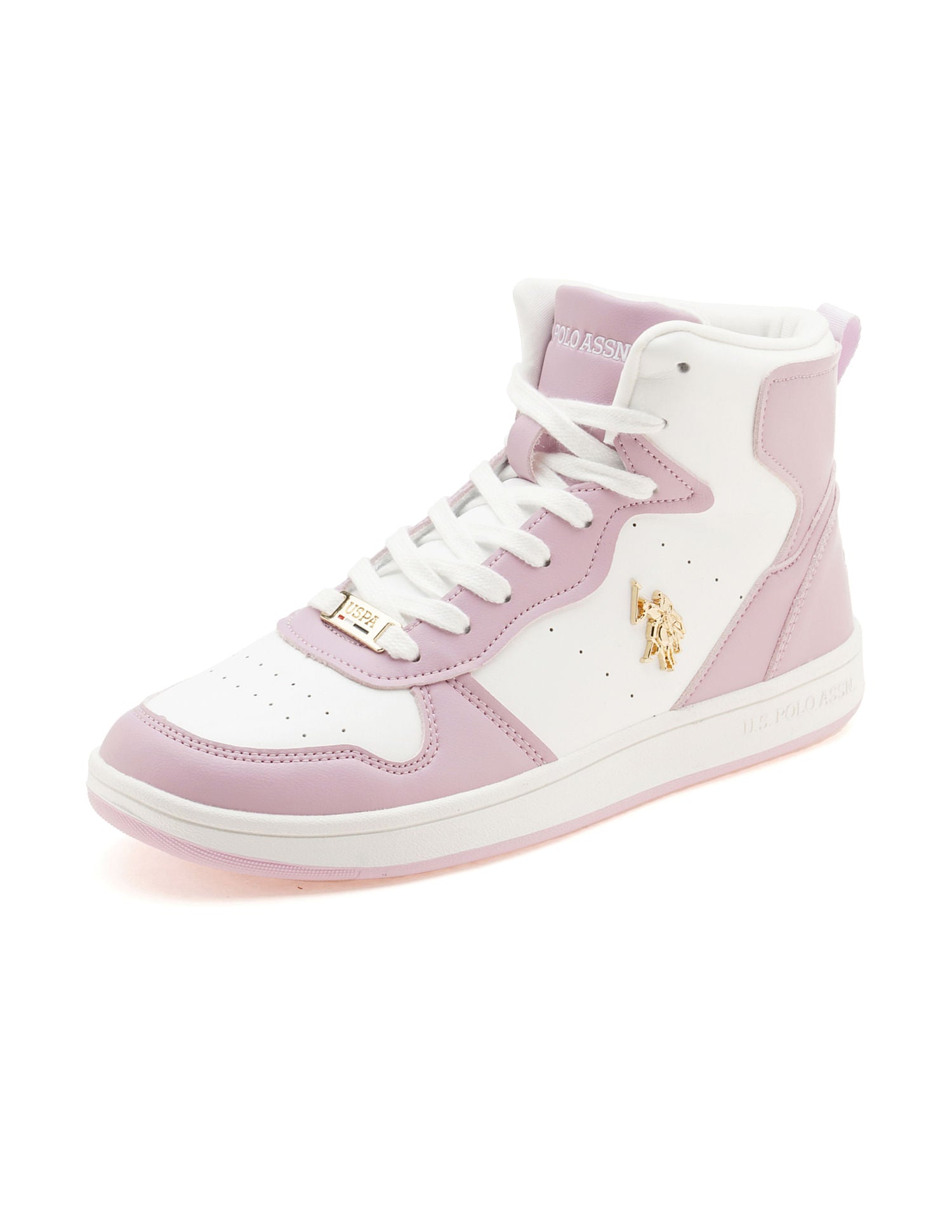 Women Colour Block Rowan Sneakers Light Purple and White - U.S. Polo Assn. India | Large