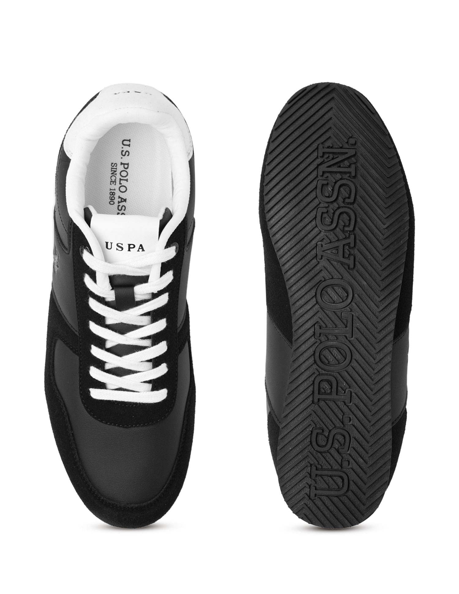 Men Sorrento 4.0 Black Retro Sneakers Black - U.S. POLO ASSN. | Large