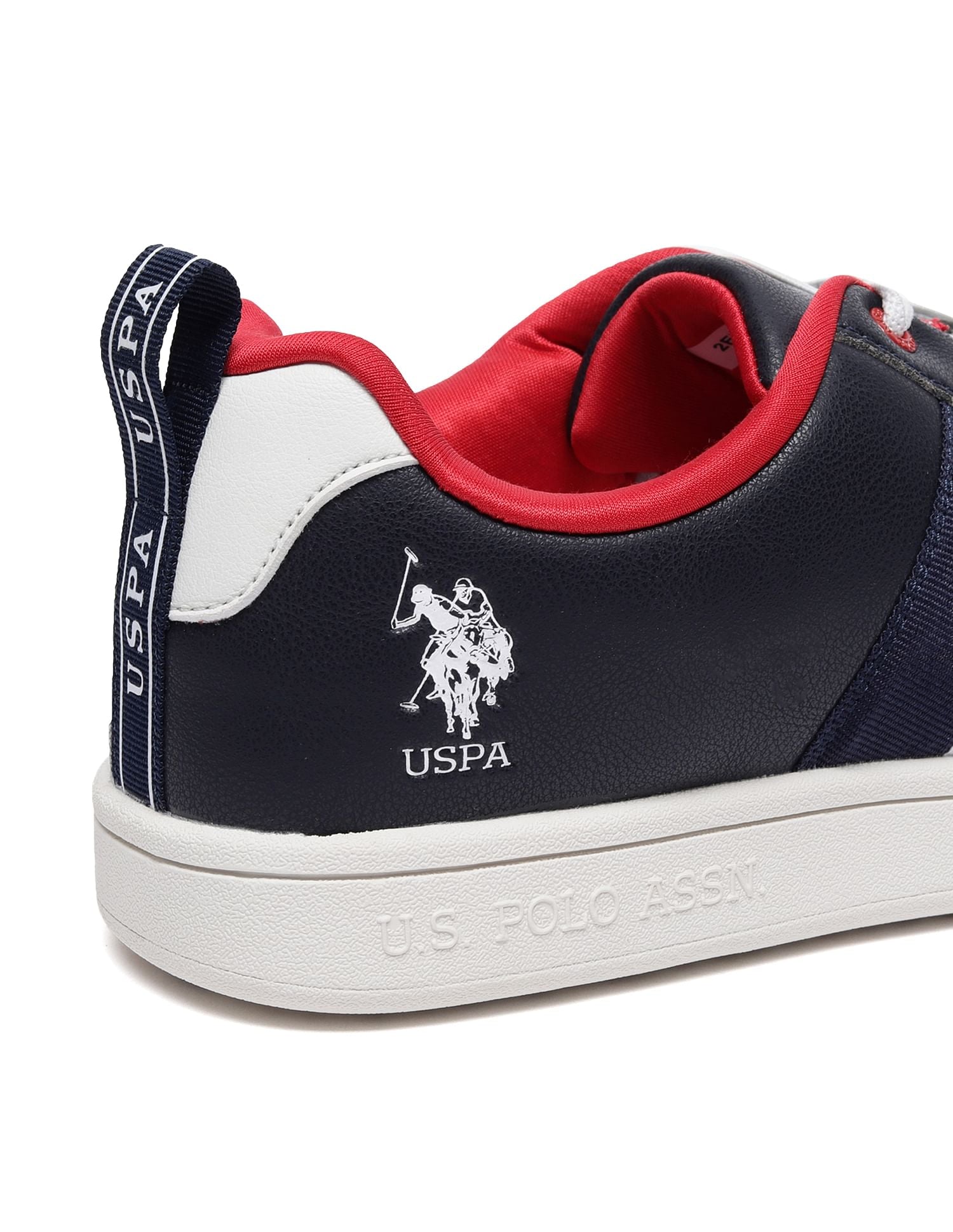 Striped Panelled Lace Up Lenart Sneakers Navy - U.S. Polo Assn. India | Large