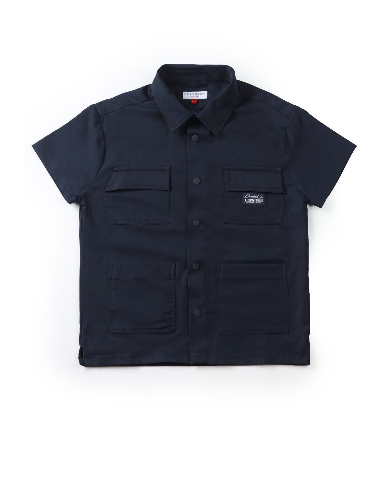 UKSHT1516 NAVY Boys Shirt Navy - U.S. POLO ASSN. | Large