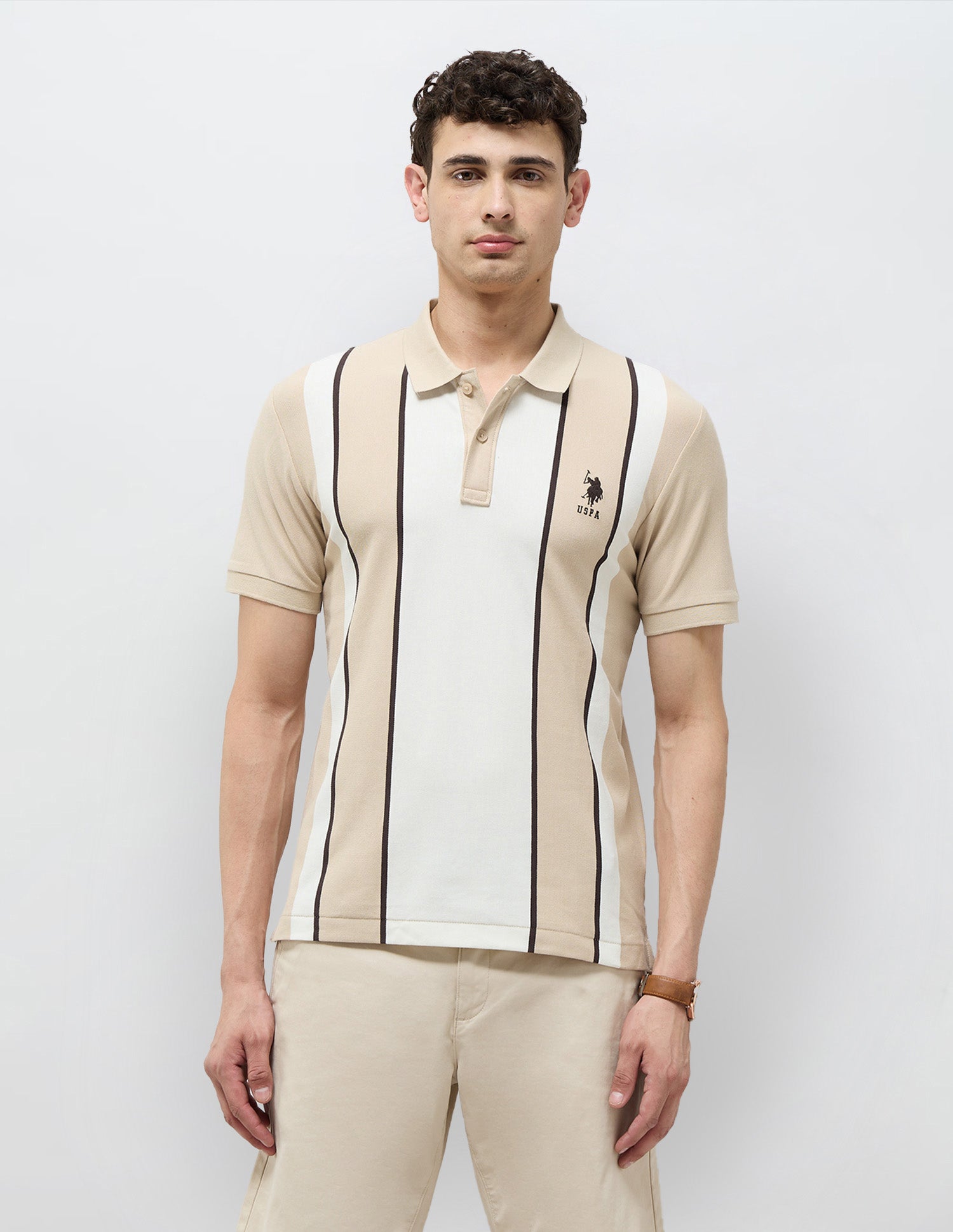 Colorblocked Regular Fit Polo Shirt