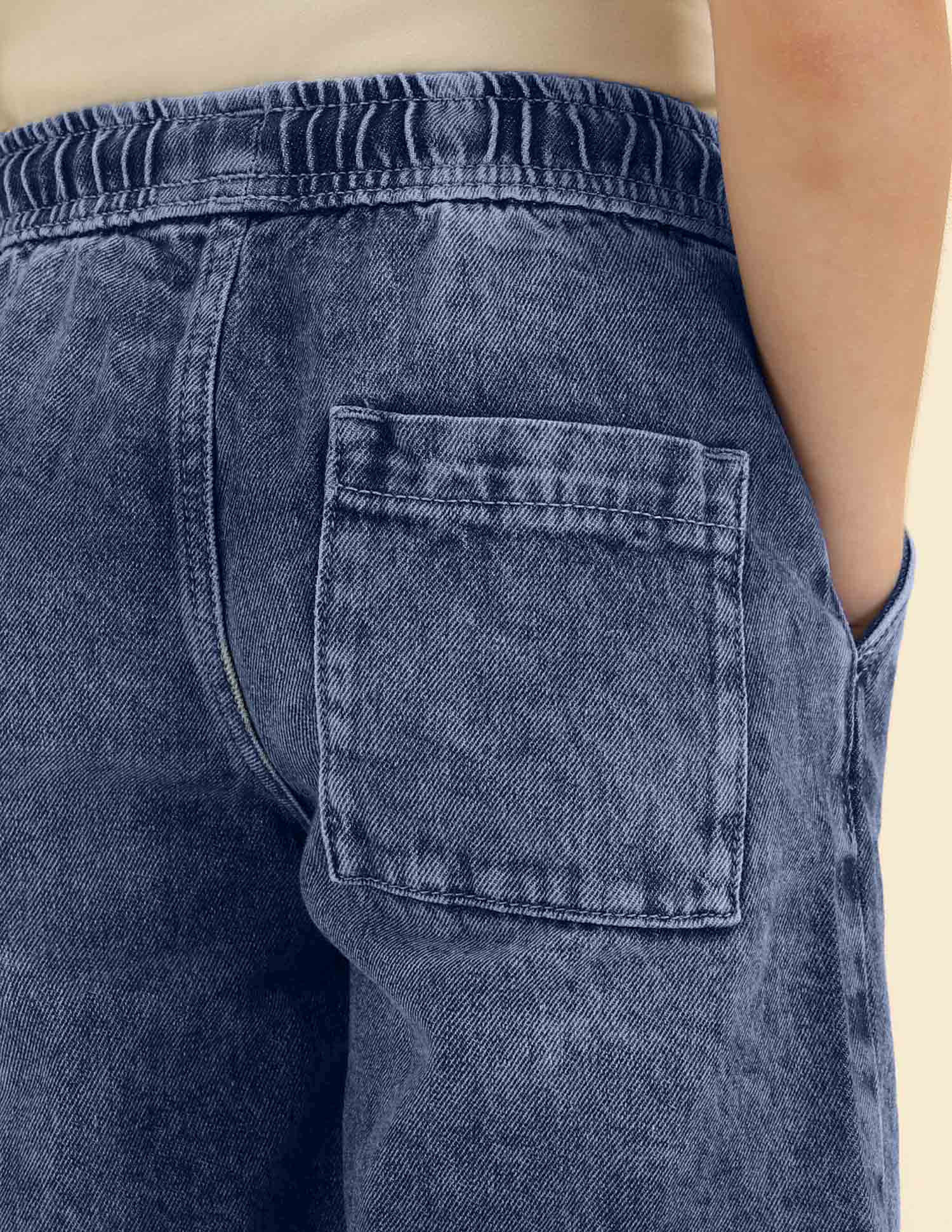 Boys Regular Fit Denim Shorts Medium Wash - U.S. POLO ASSN. | Large