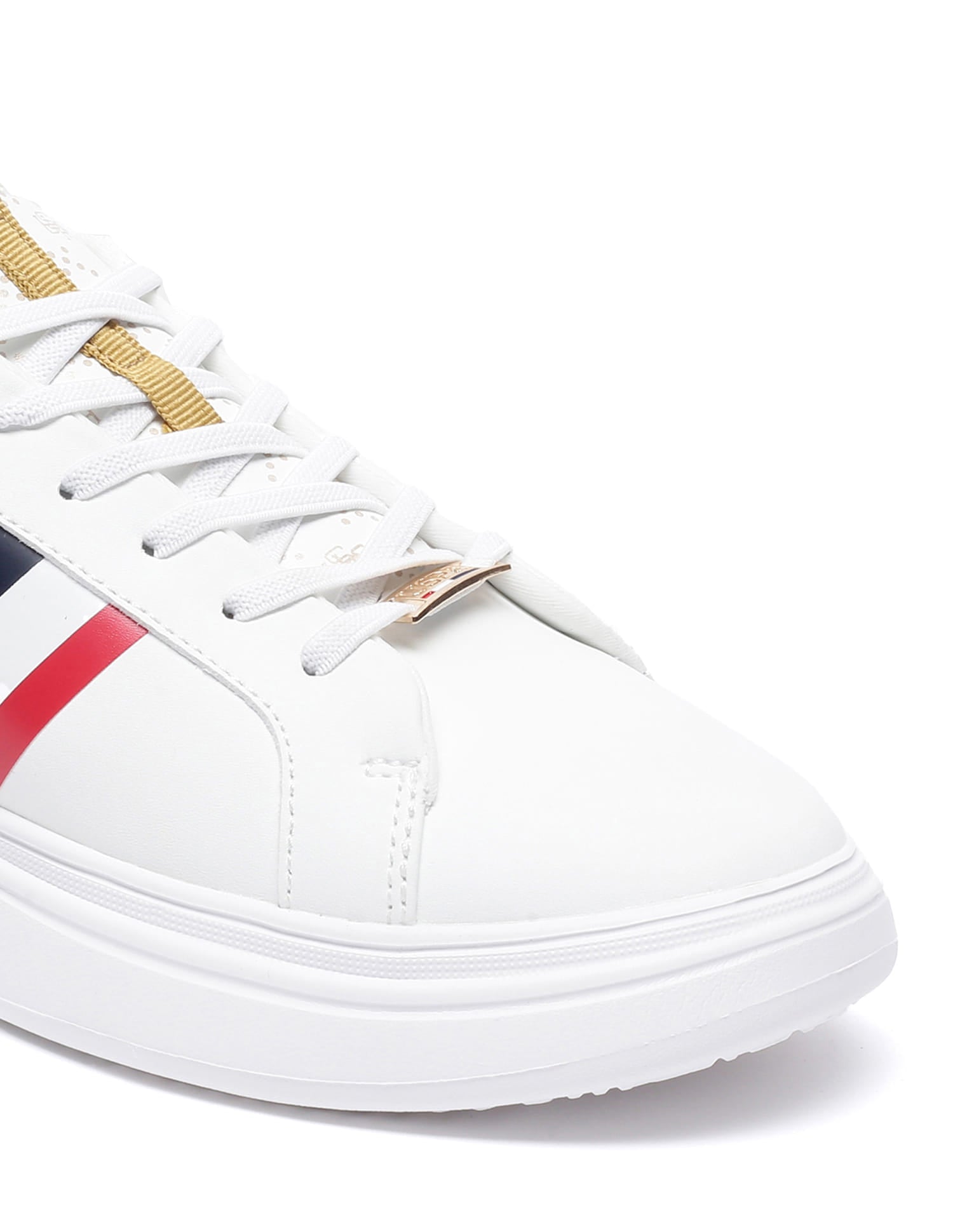 Women Brand Stripe Clara 2.0 Sneakers Off-White - U.S. Polo Assn. India | Large