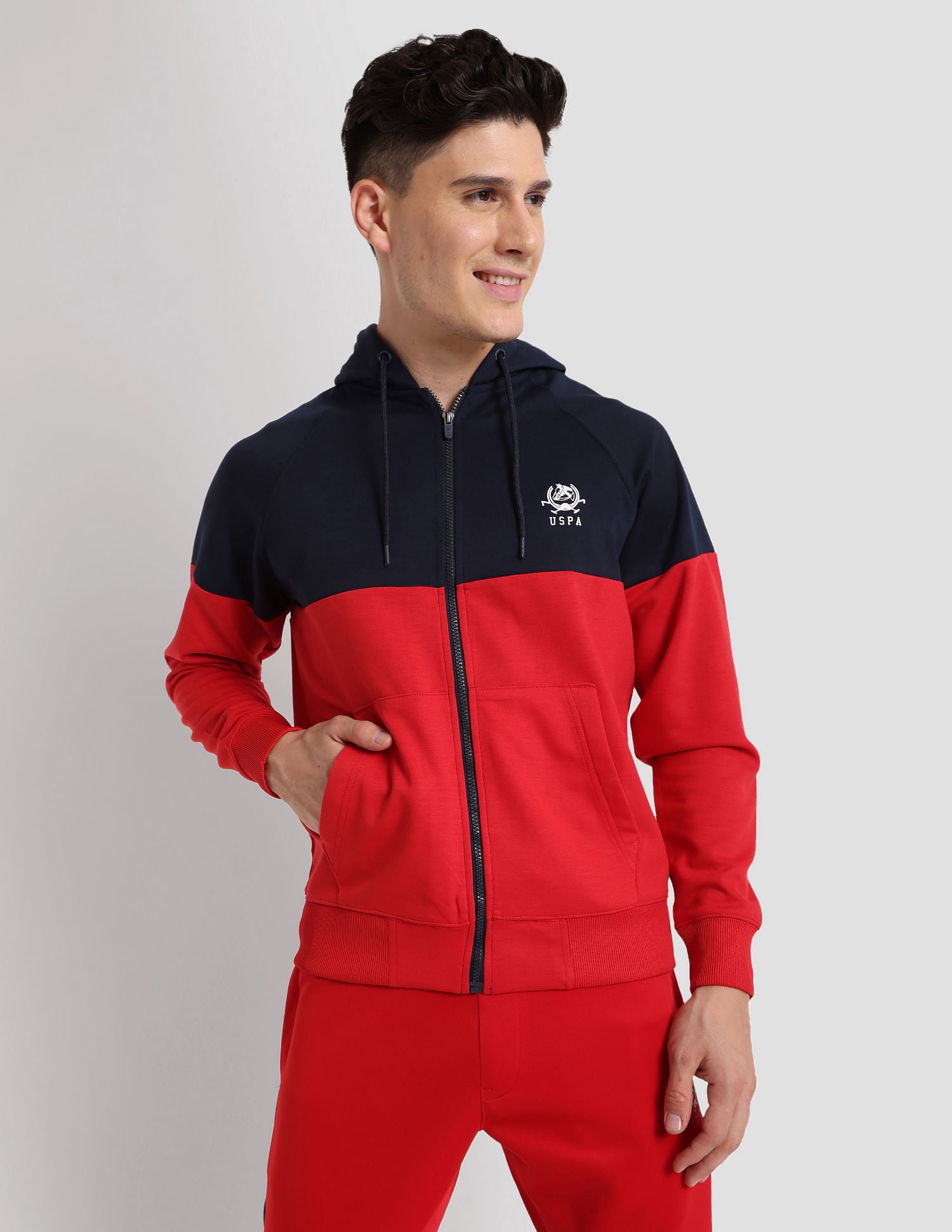 Colour Block Performance Hoodie – U.S. Polo Assn. India