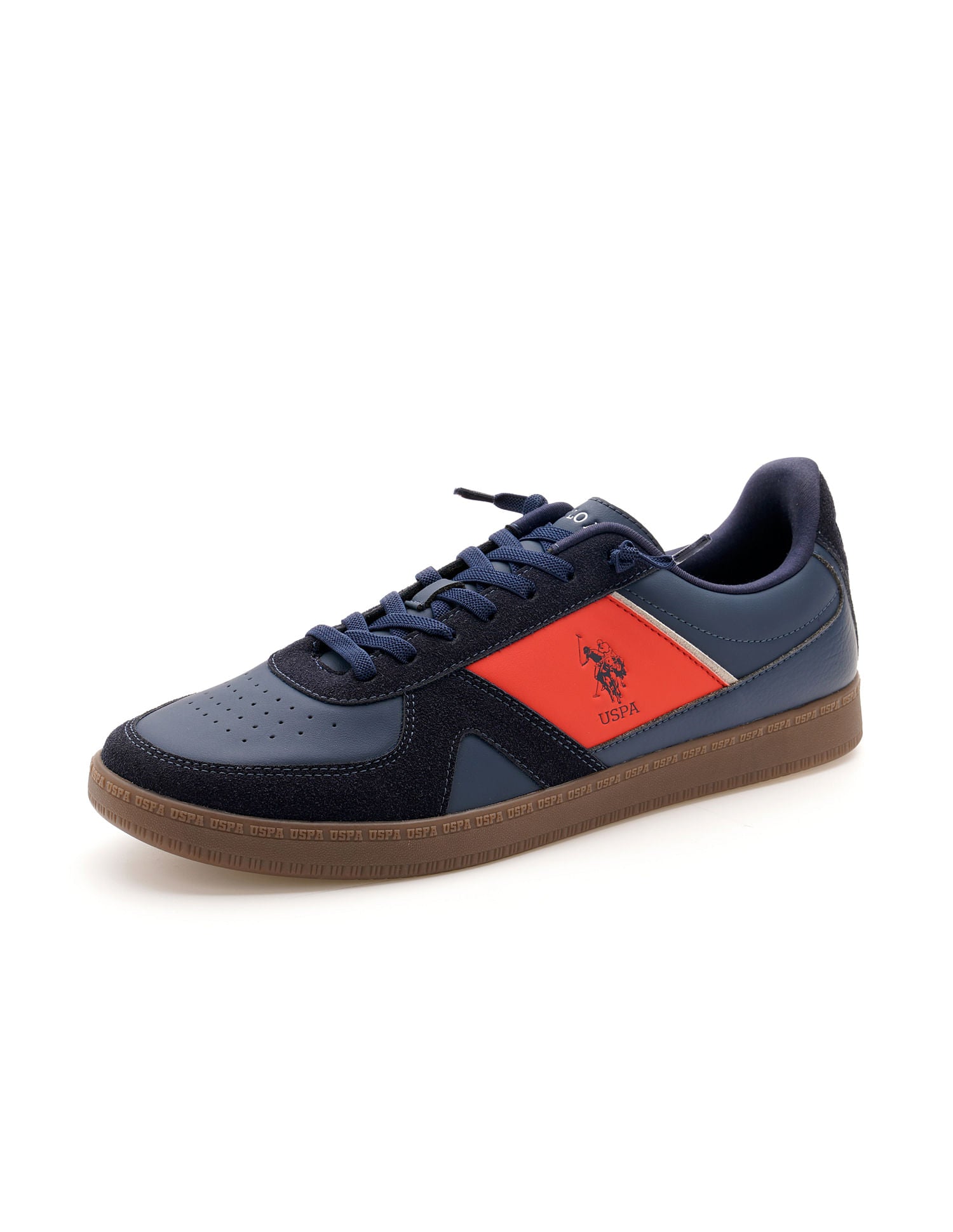 Men Jorge Colourblocked Sneakers Navy - U.S. Polo Assn. India | Large