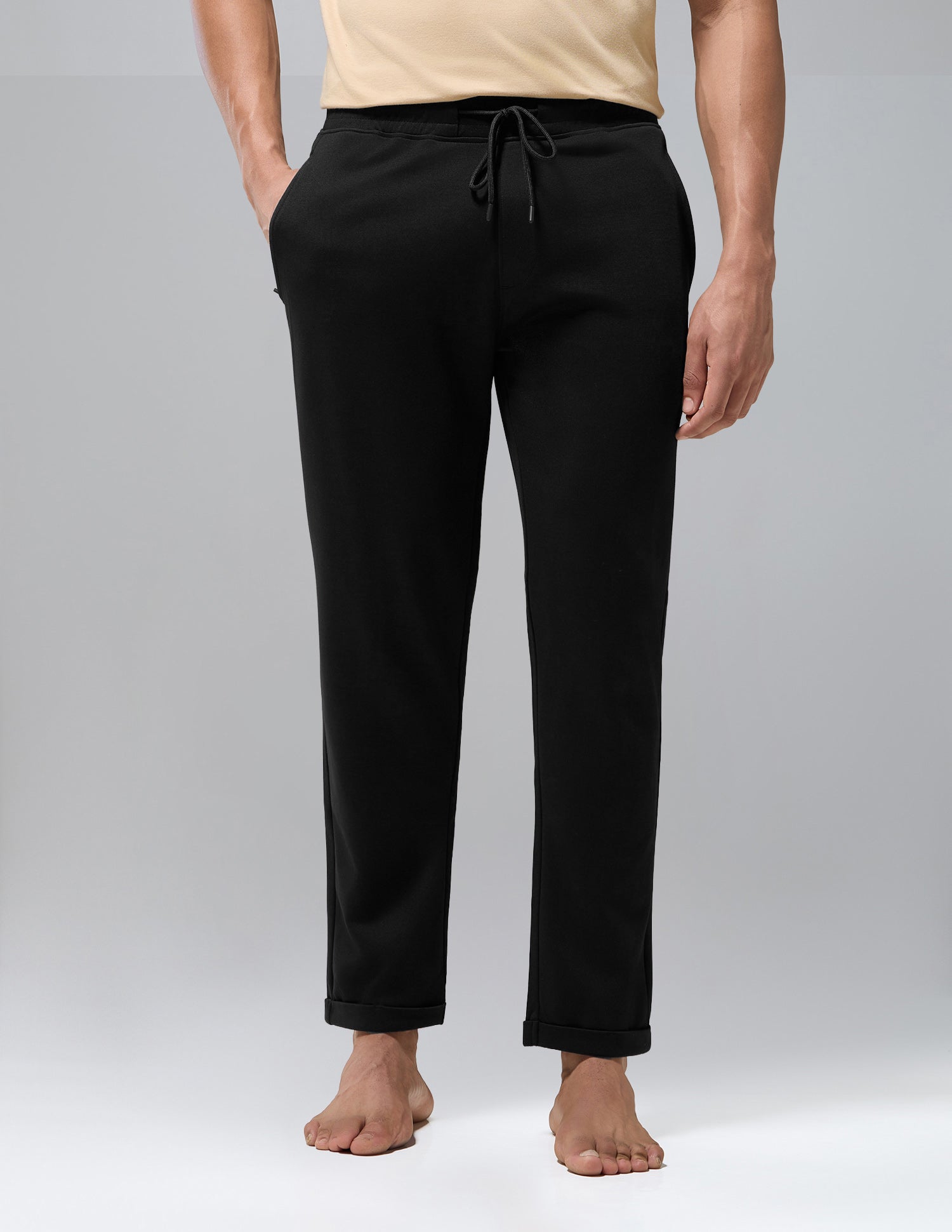 Terry Cotton Heavyweight OR012 Track Pants Black - U.S. Polo Assn. India | Large