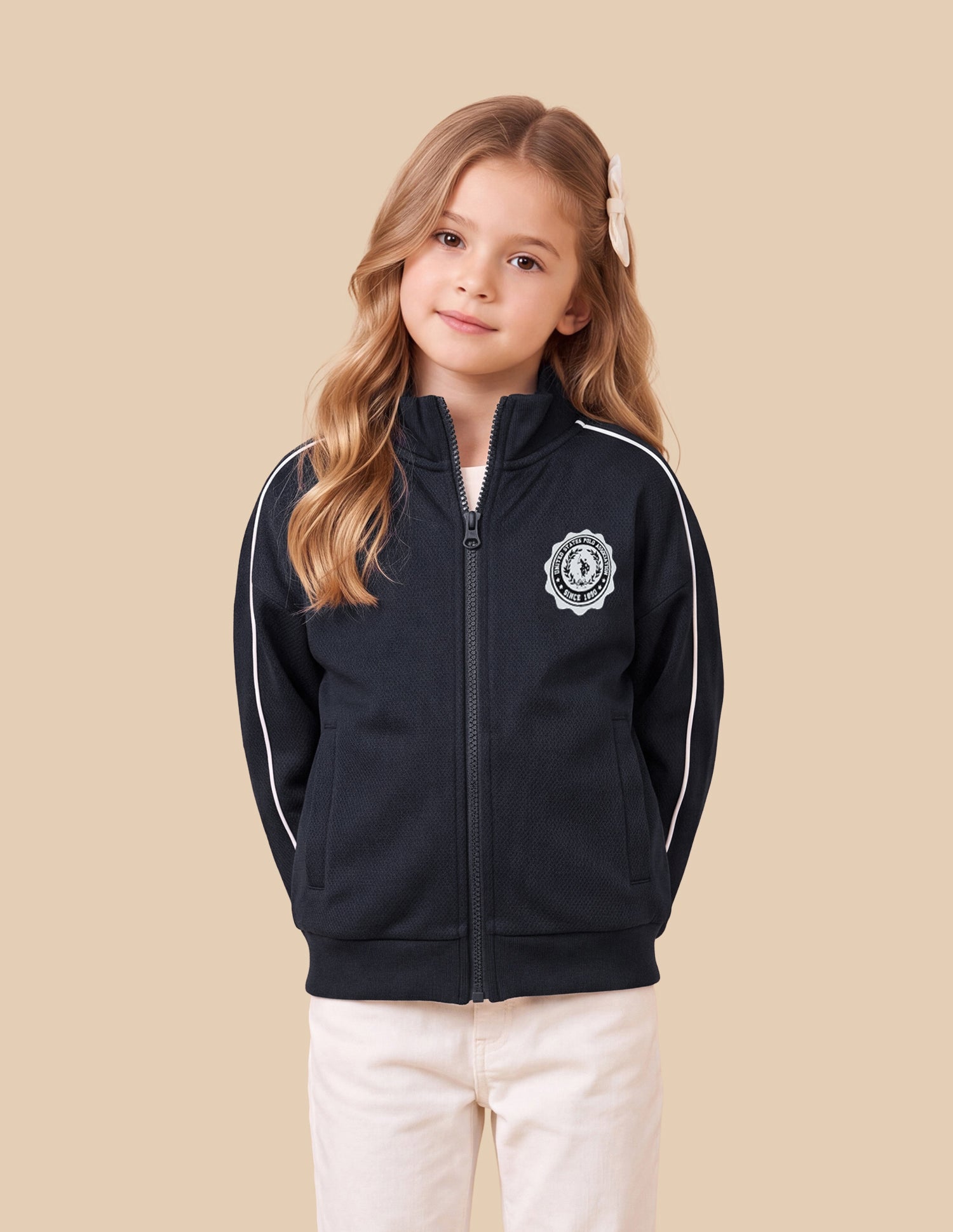 Relaxed Fit Solid Sweatshirt Navy - U.S. Polo Assn. India | Large