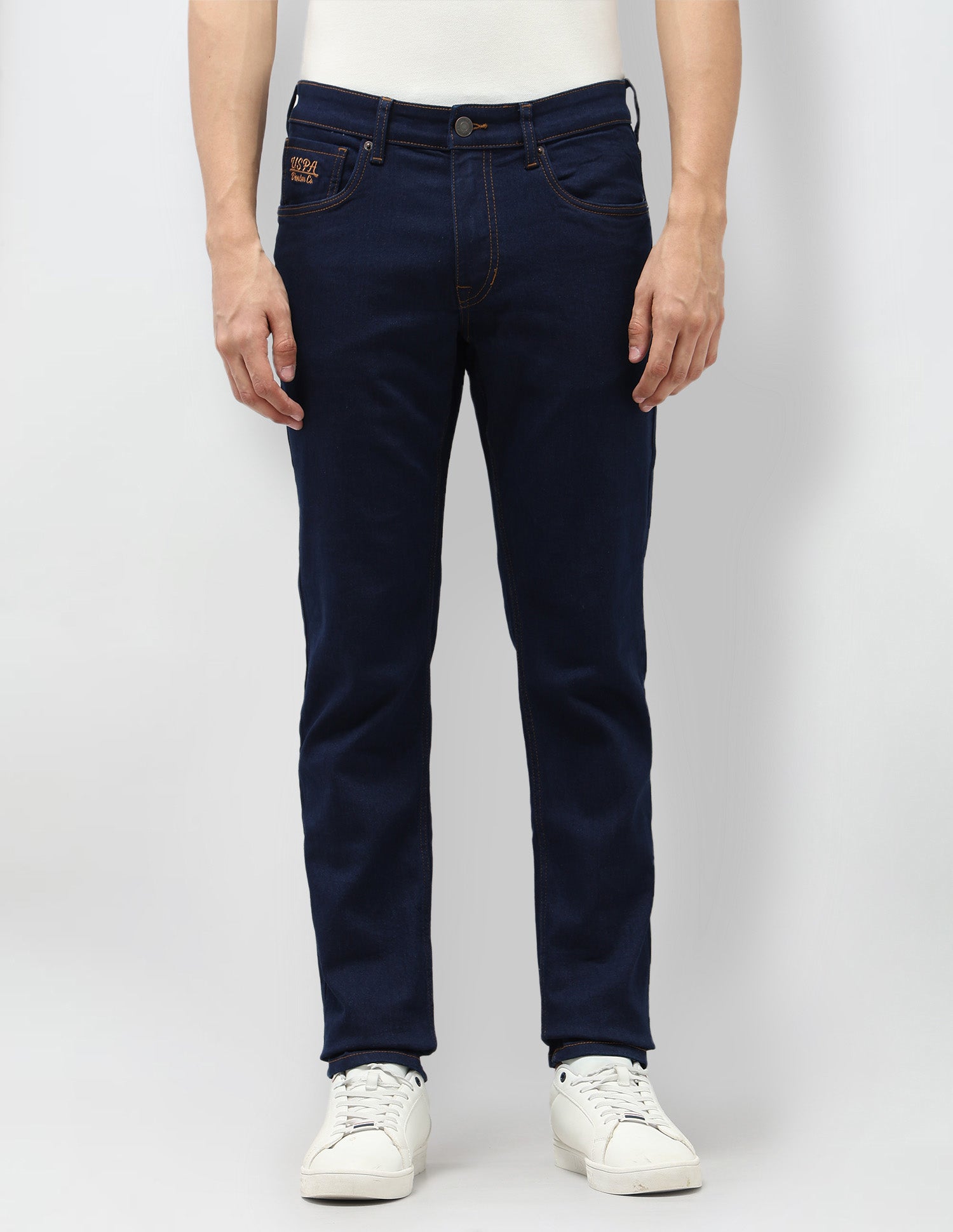 Brandon Slim Tapered Fit Blue Jeans Blue - U.S. POLO ASSN. | Large