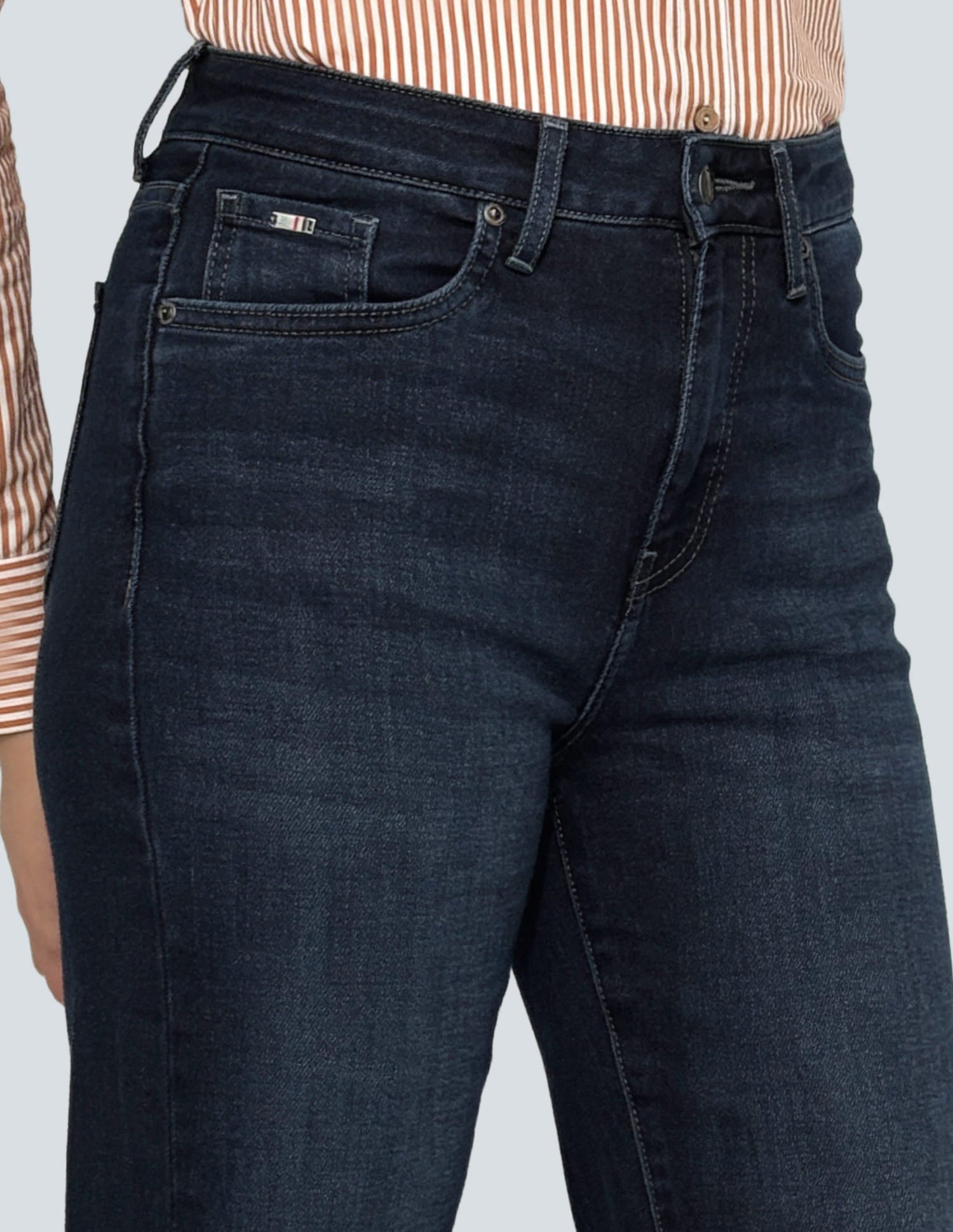 High Rise Straight Fit Jeans Blue - U.S. Polo Assn. India | Large