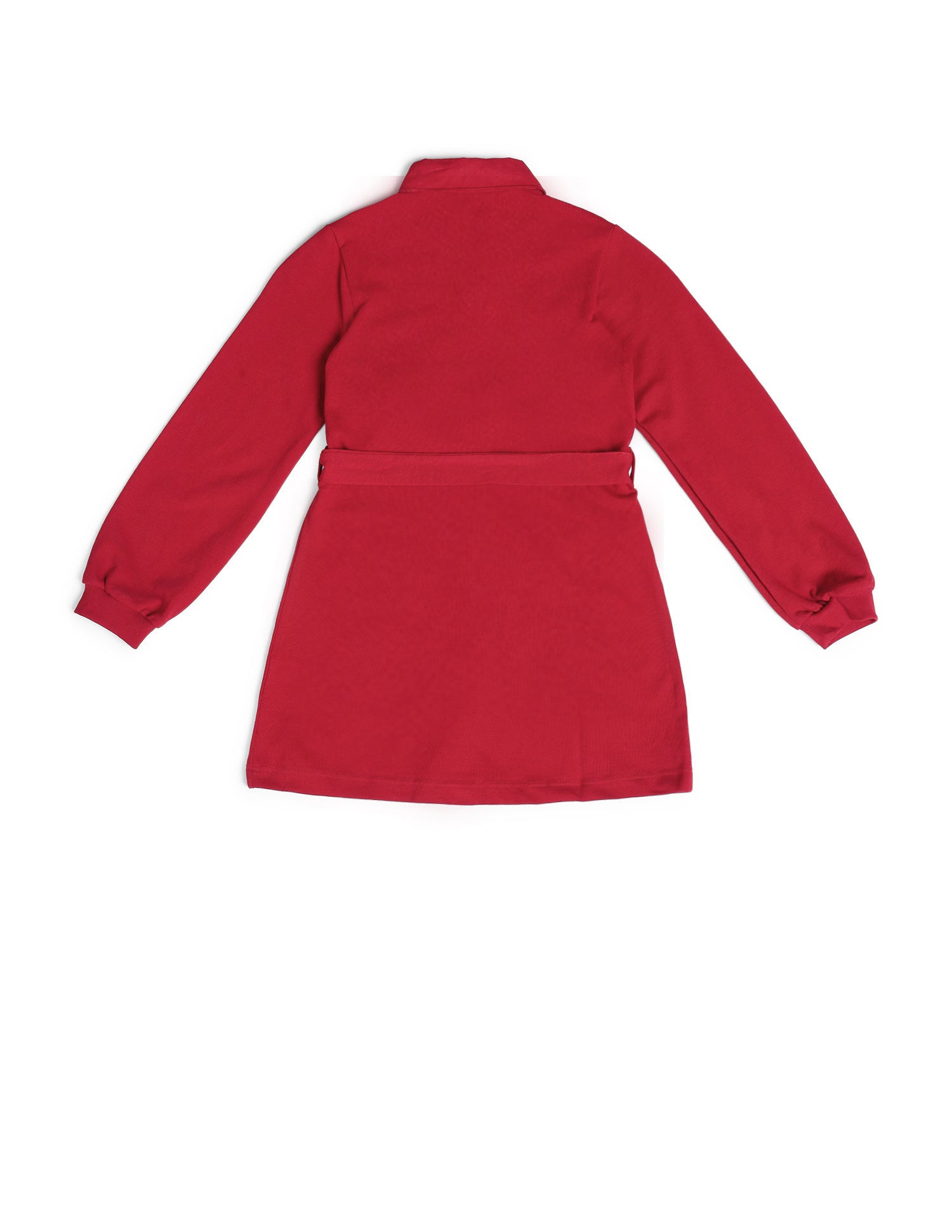 Girls Cotton Shirt Dress Salsa Red - U.S. POLO ASSN. | Large