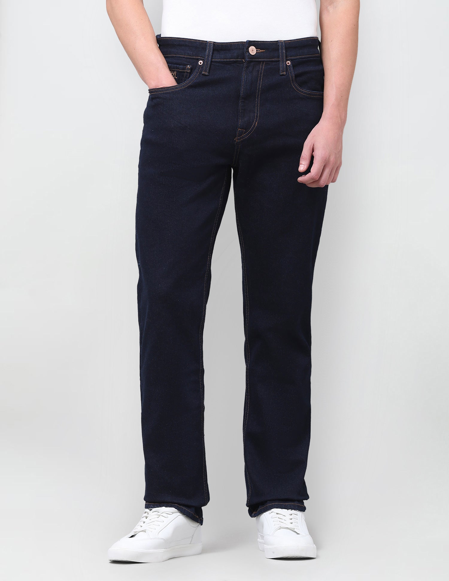 Harold Slim Straight Fit Blue Jeans Dark Indigo - U.S. Polo Assn. India | Large
