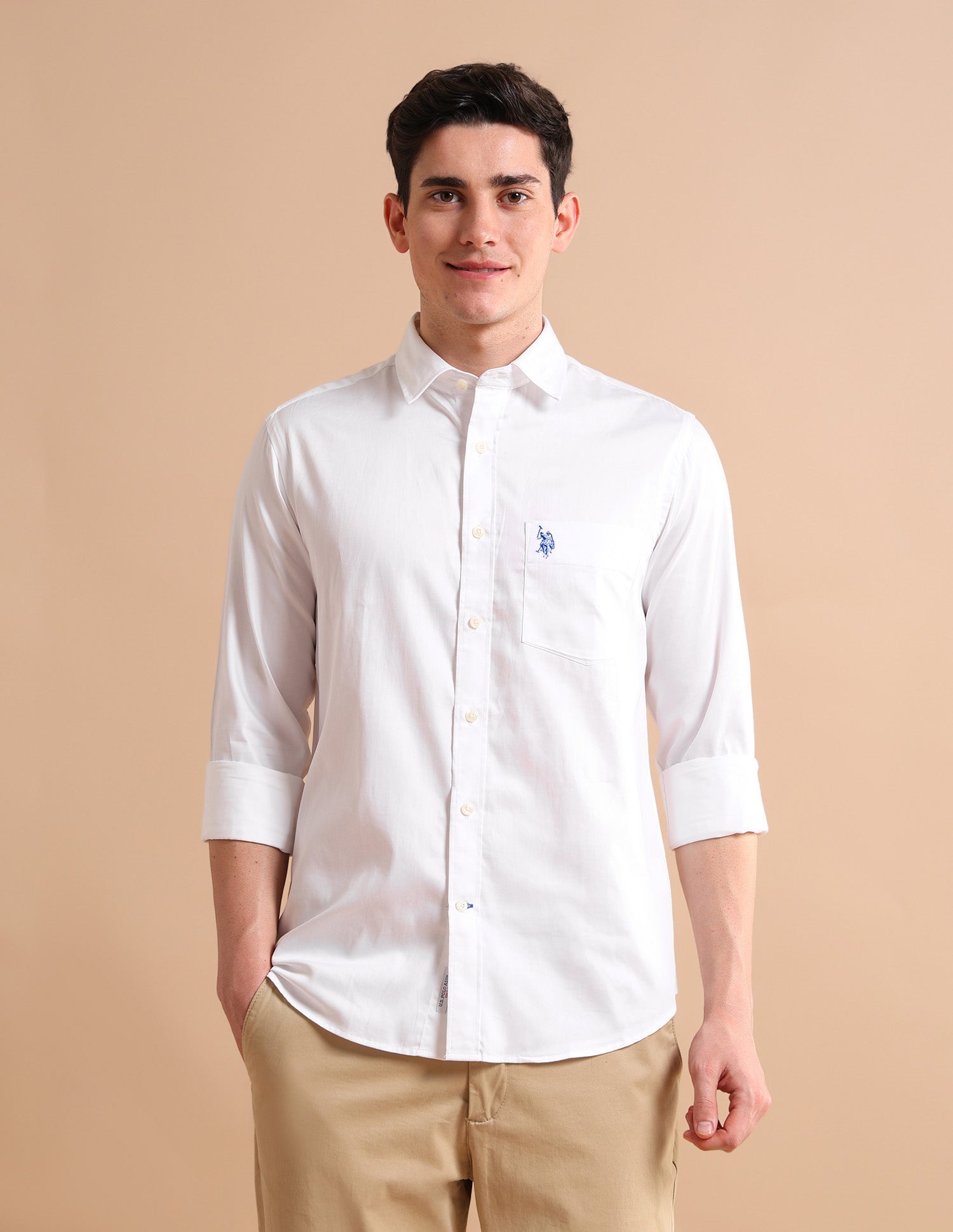 Evening Satin Shirt White - U.S. POLO ASSN. | Large