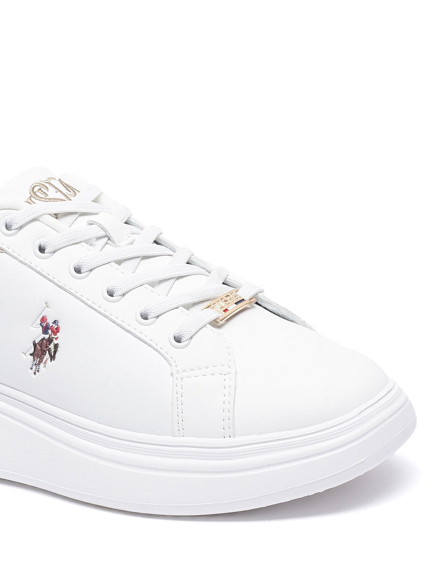 Women Round Toe Elsie 3.0 Sneakers Off White - U.S. POLO ASSN. | Large