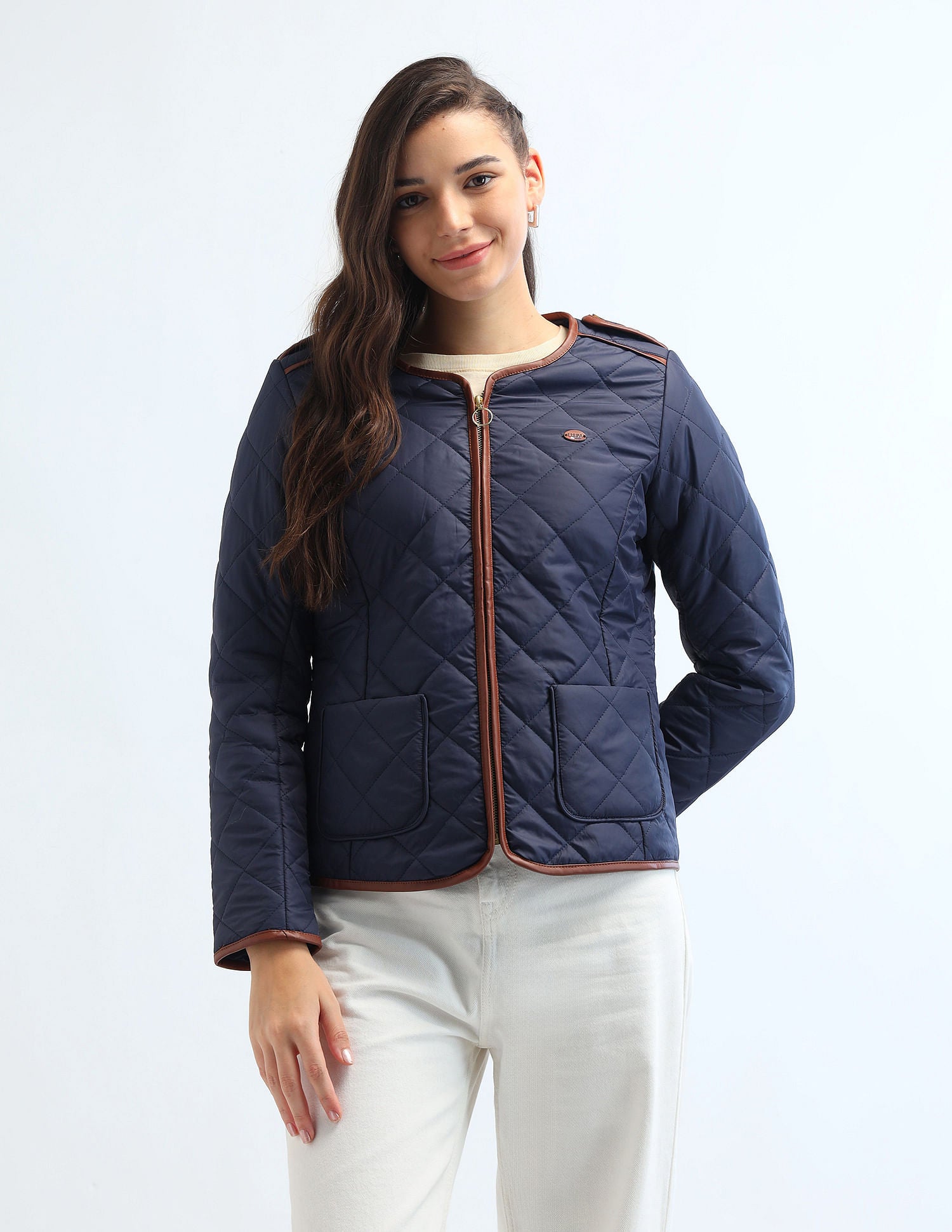 Longline Puffer Jacket Denim - U.S. POLO ASSN. | Large