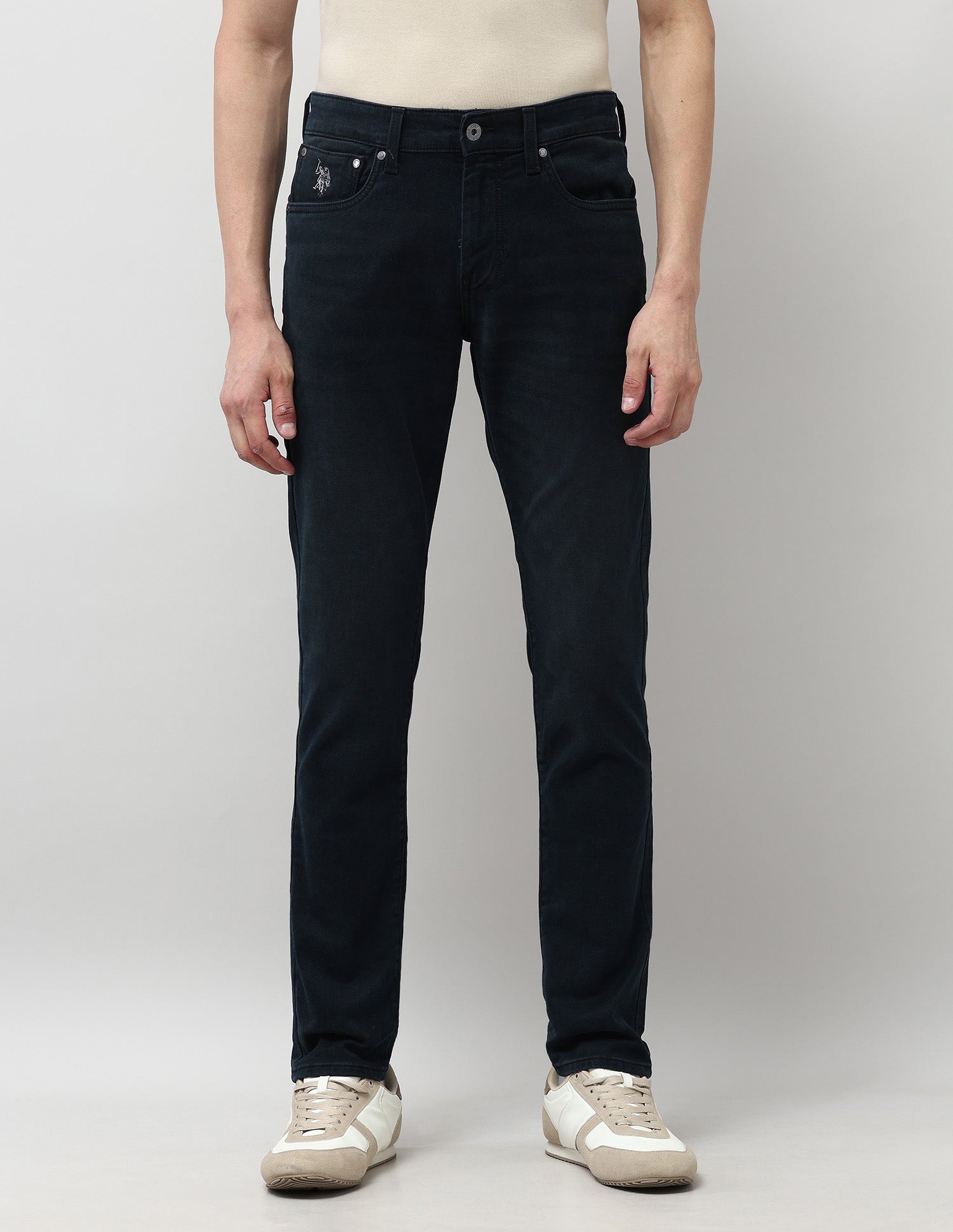 Brandon Slim Tapered Fit Green Jeans Dark Wash - U.S. POLO ASSN. | Large