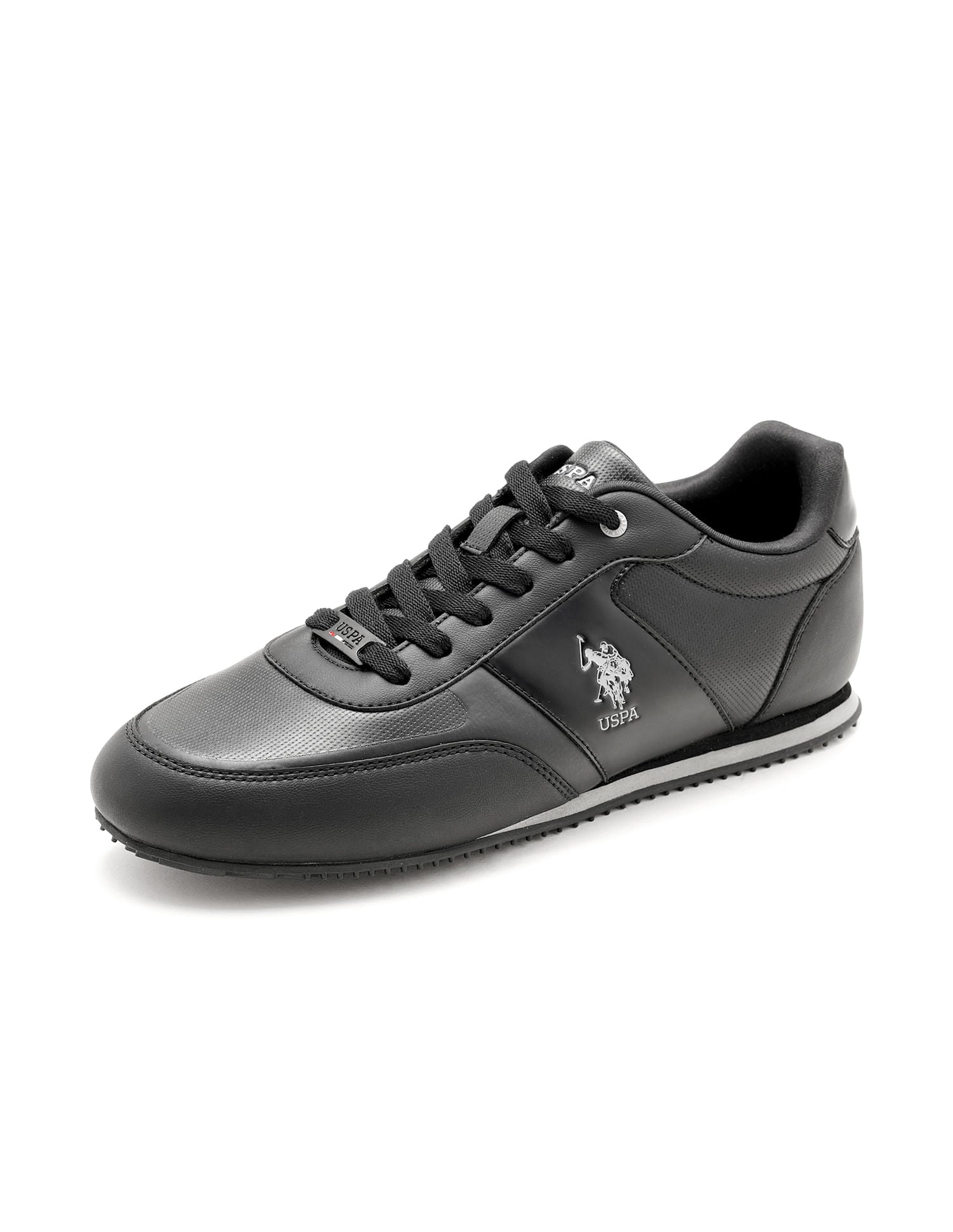 Men Marvin 2.0 Black Work Casuals Lace Up Shoes Black - U.S. Polo Assn. India | Large