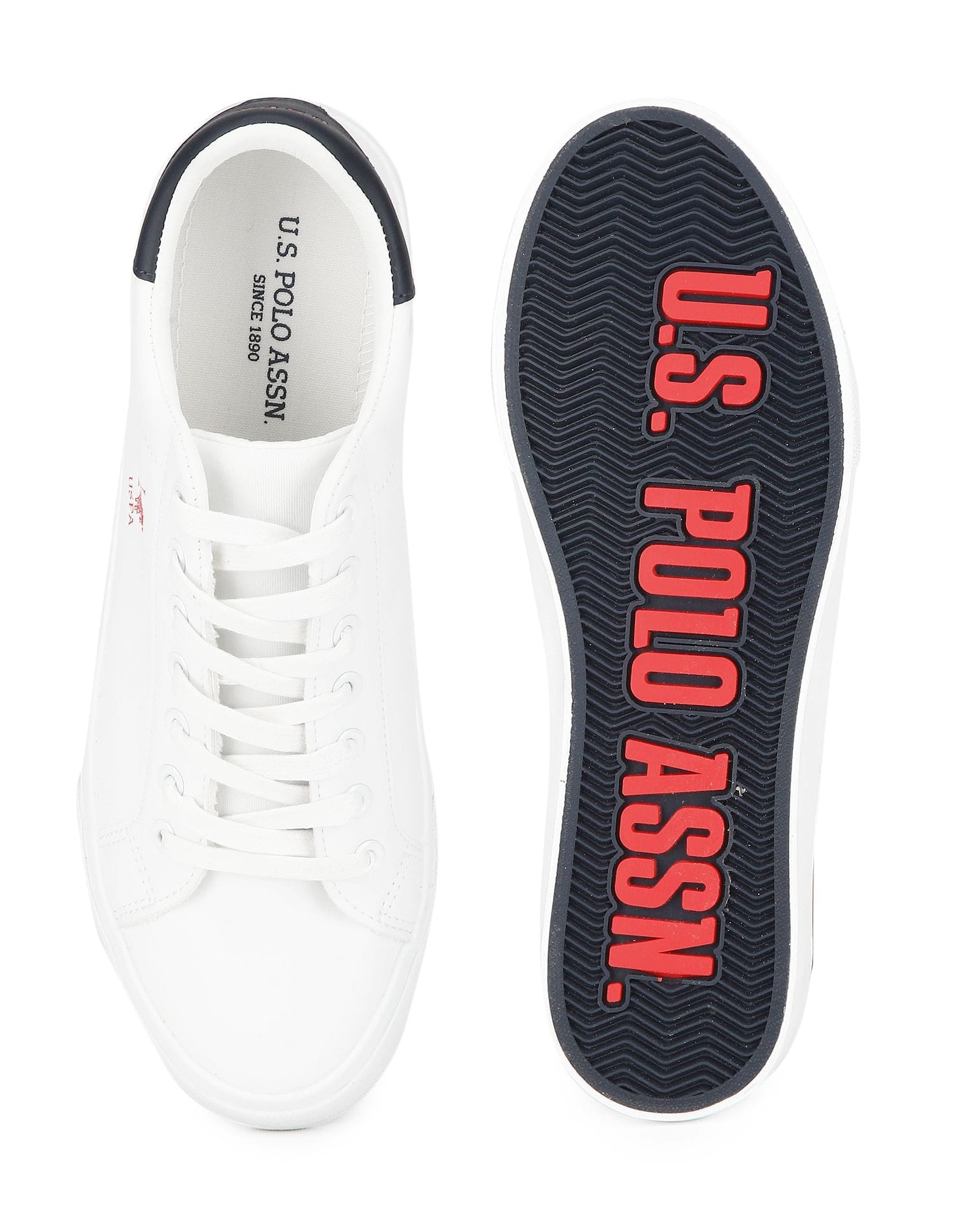 Men Madryn 5.0 Solid Sneakers Off White - U.S. Polo Assn. India | Large