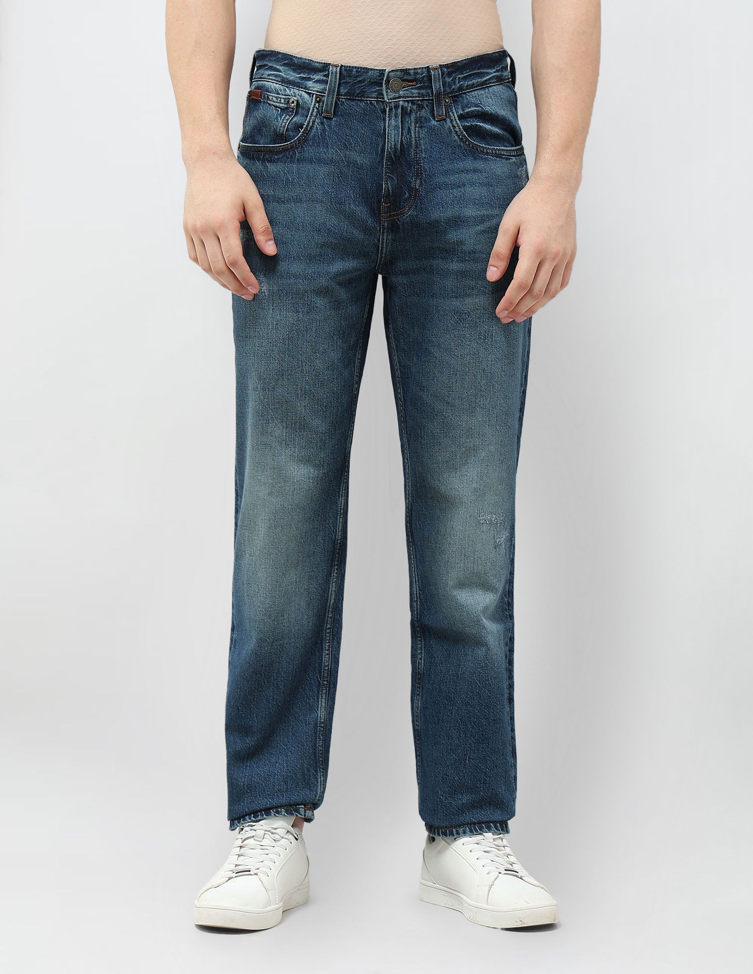 Shawn Relaxed Fit Blue Jeans Dark Blue - U.S. POLO ASSN. | Large