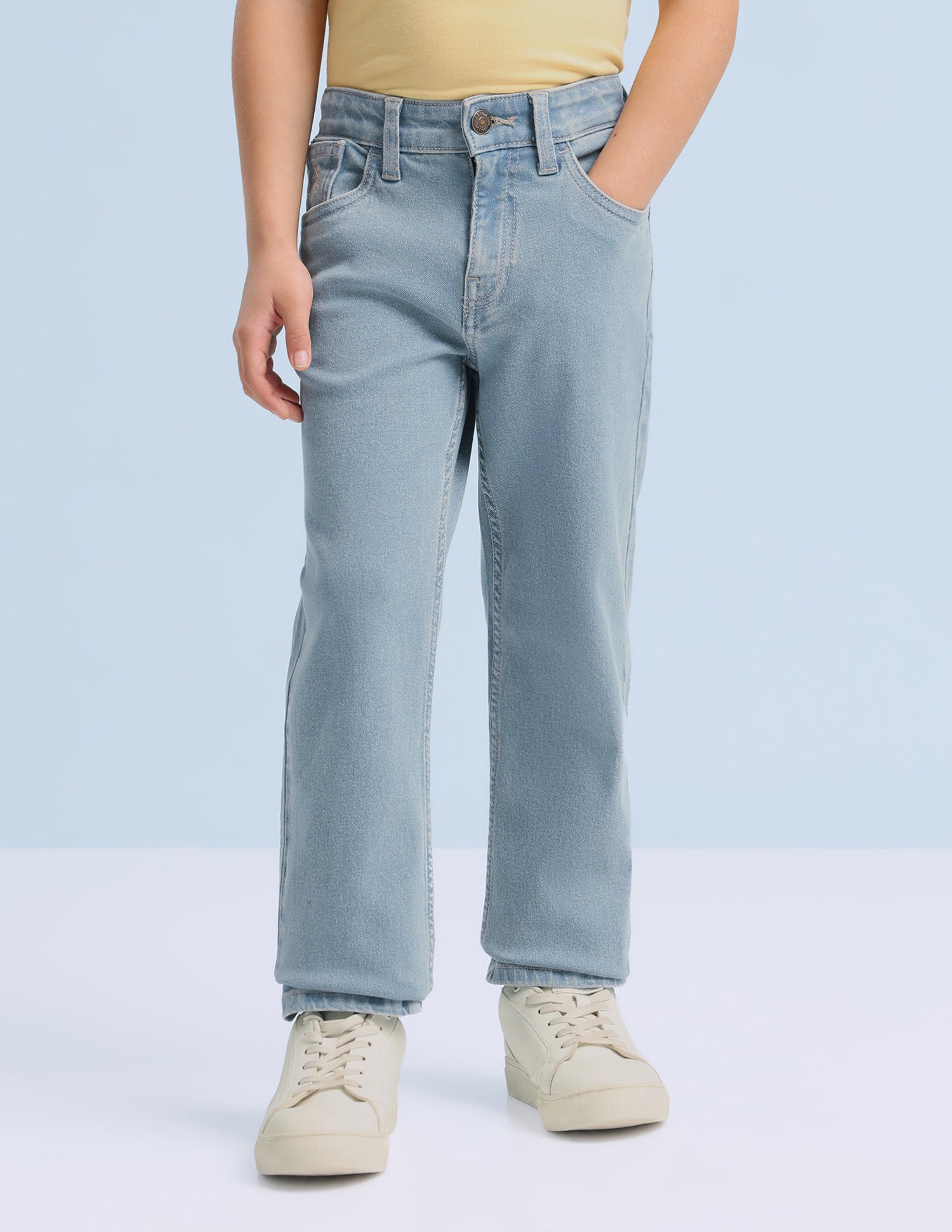 Harold Slim Straight Blue Jeans Light Indigo - U.S. Polo Assn. India | Large