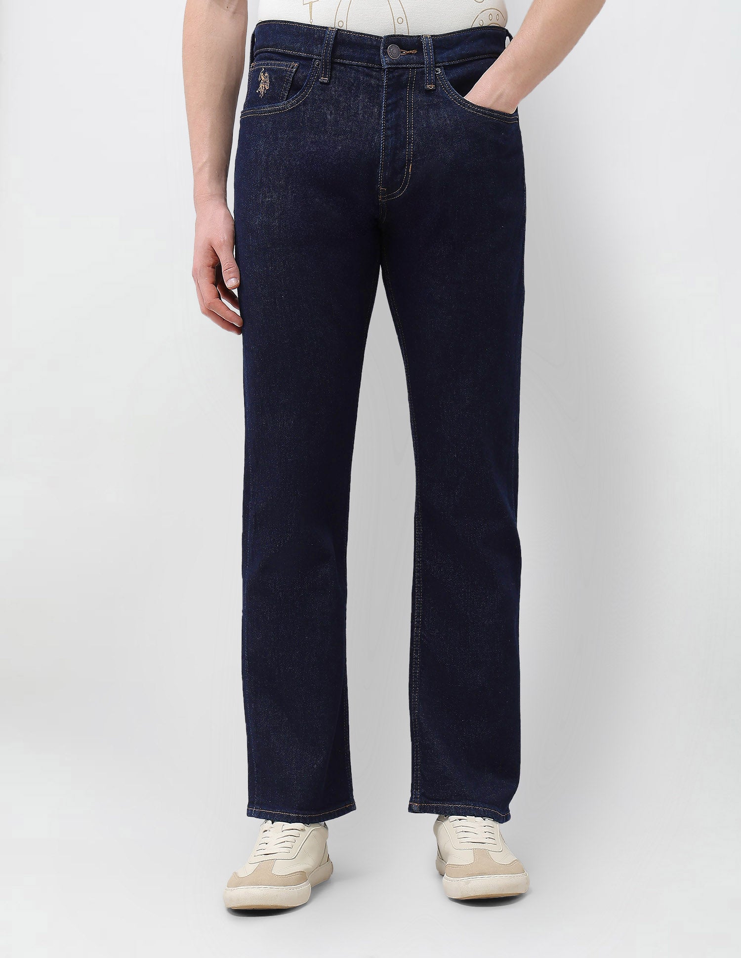 Connor Boot Cut Fit Blue Jeans Dark Blue - U.S. Polo Assn. India | Large