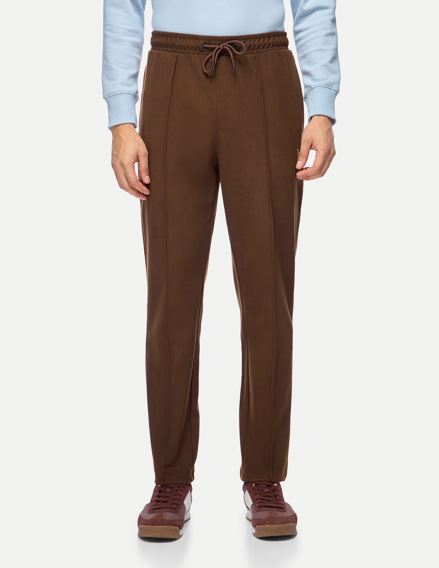 Mid Rise Regular Fit Track Pants Dark Brown - U.S. Polo Assn. India | Large