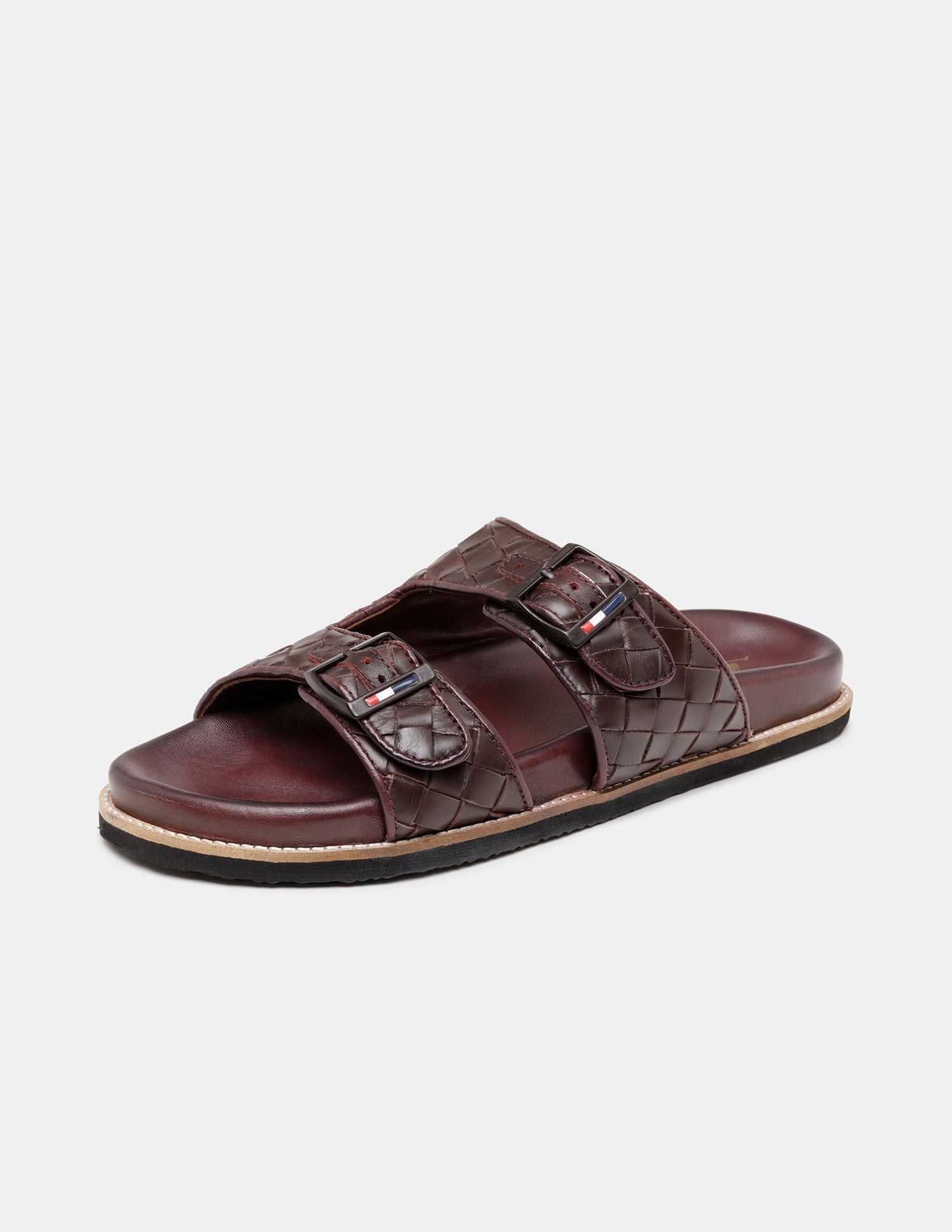 Men Hall Double Strap Flip Flops Burgundy - U.S. POLO ASSN. | Large
