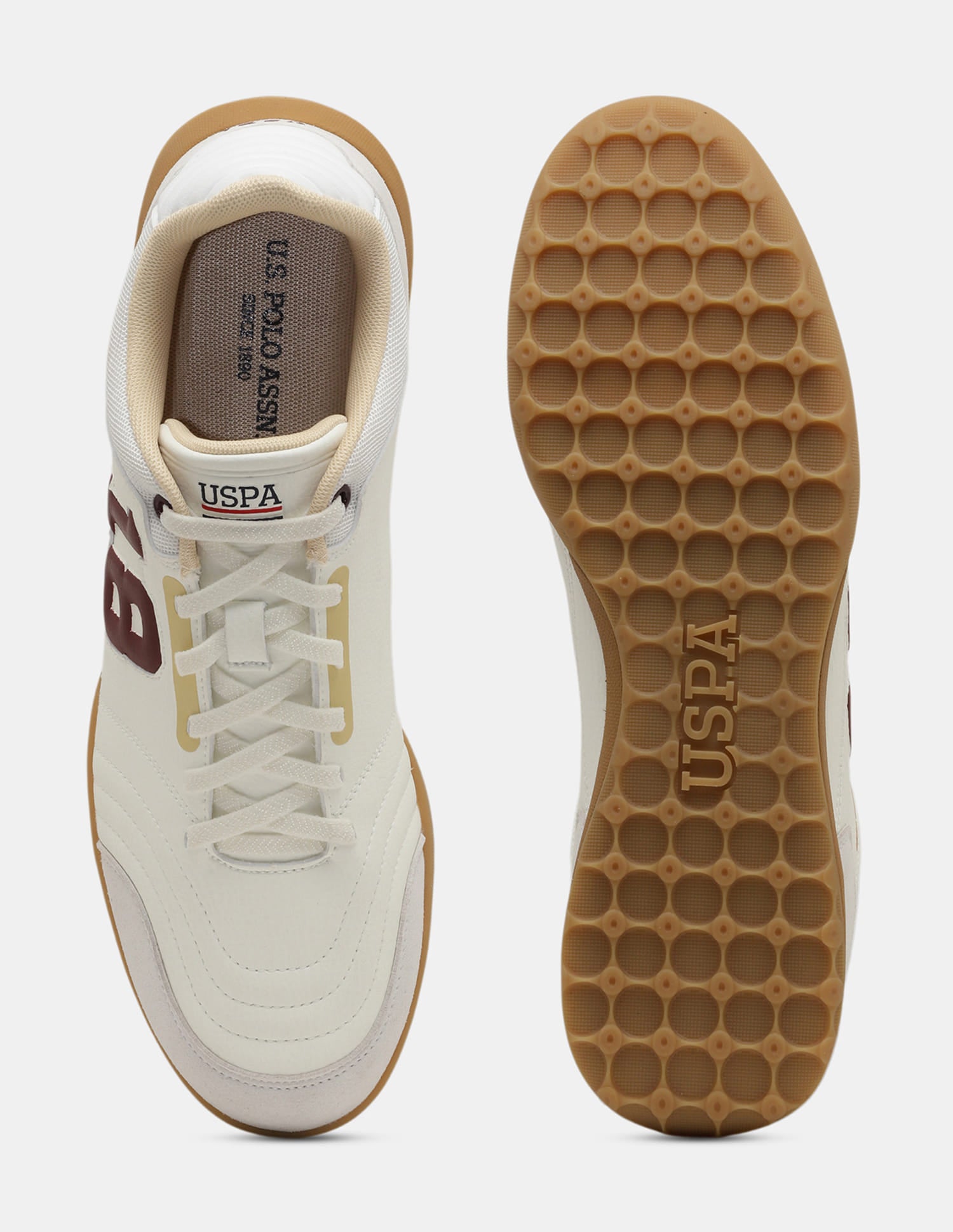 Numeric Embossed Field 1890 Sneakers Off White - U.S. Polo Assn. India | Large