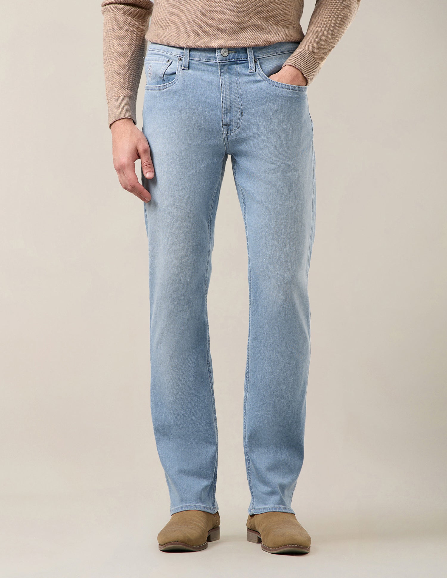 Harold Slim Straight Fit Blue Jeans Light Indigo - U.S. Polo Assn. India | Large