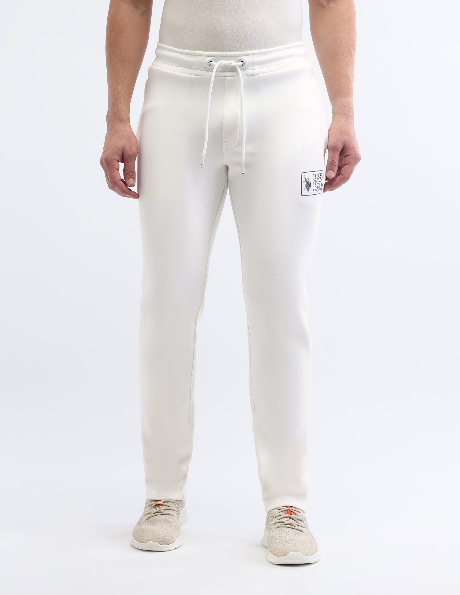 Slim Fit Space Dust Track Pants White - U.S. POLO ASSN. | Large