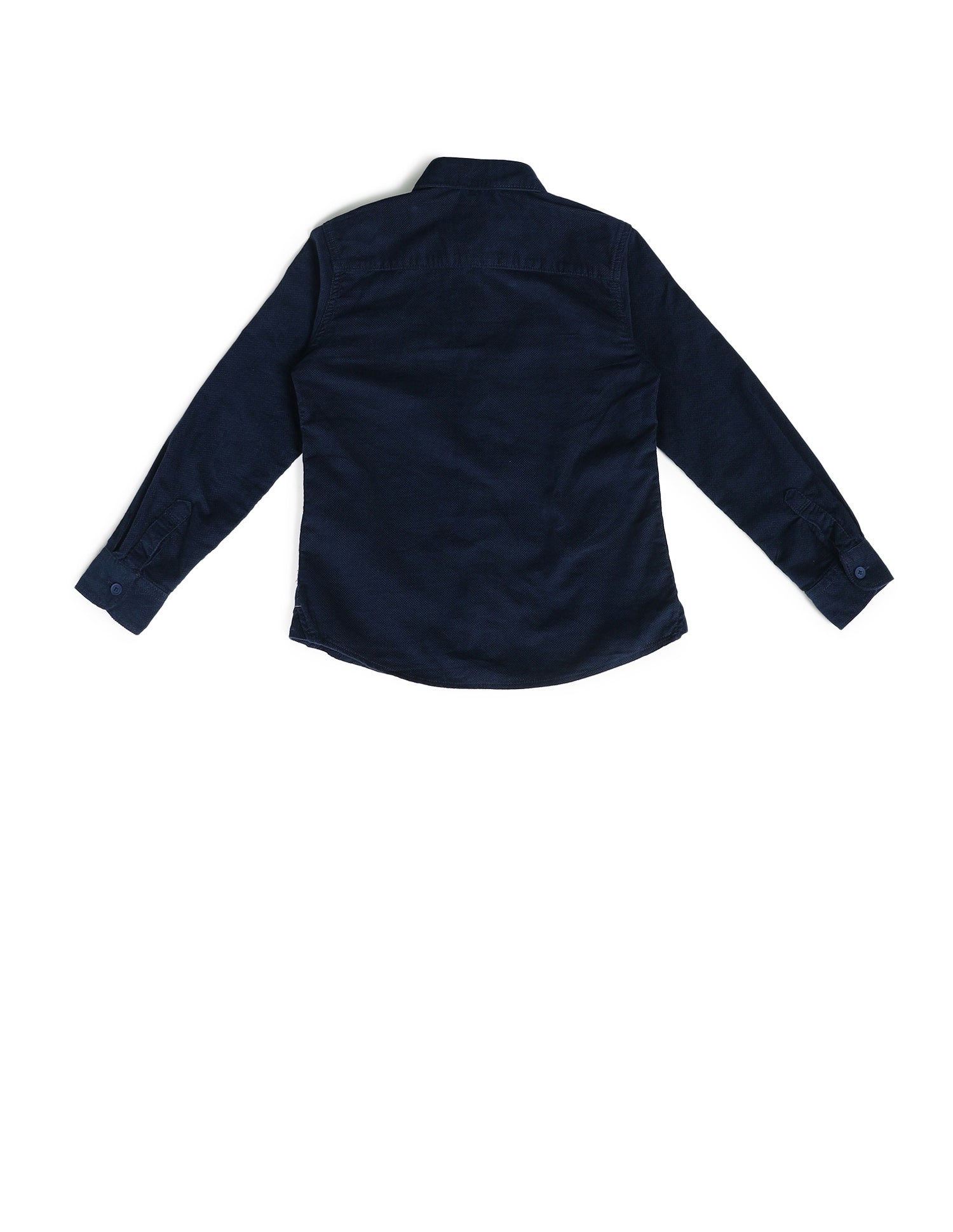 Boys Textured Regular Fit Shirt Navy - U.S. POLO ASSN. | Large