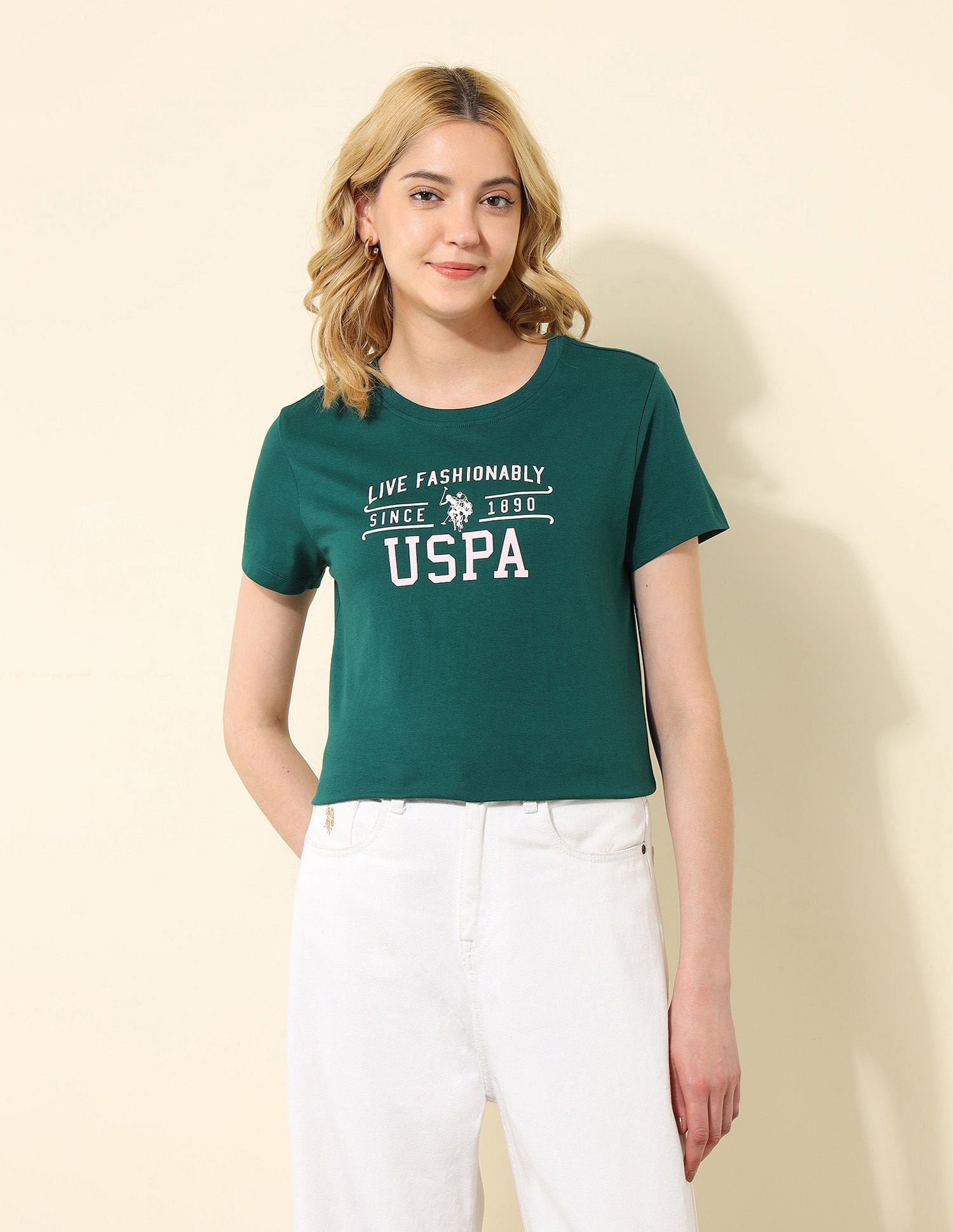 Oversized Fit Solid T-Shirt Black - U.S. POLO ASSN. | Large