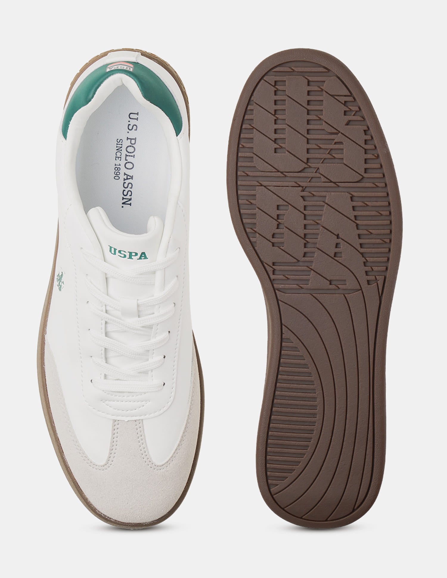 Men Coba 2.0 Colourblocked Round Toe Sneakers Off White - U.S. Polo Assn. India | Large