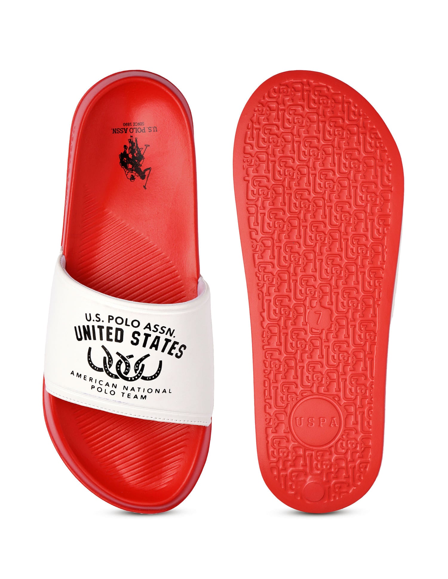 Men Toni Sliders White - U.S. Polo Assn. India | Large